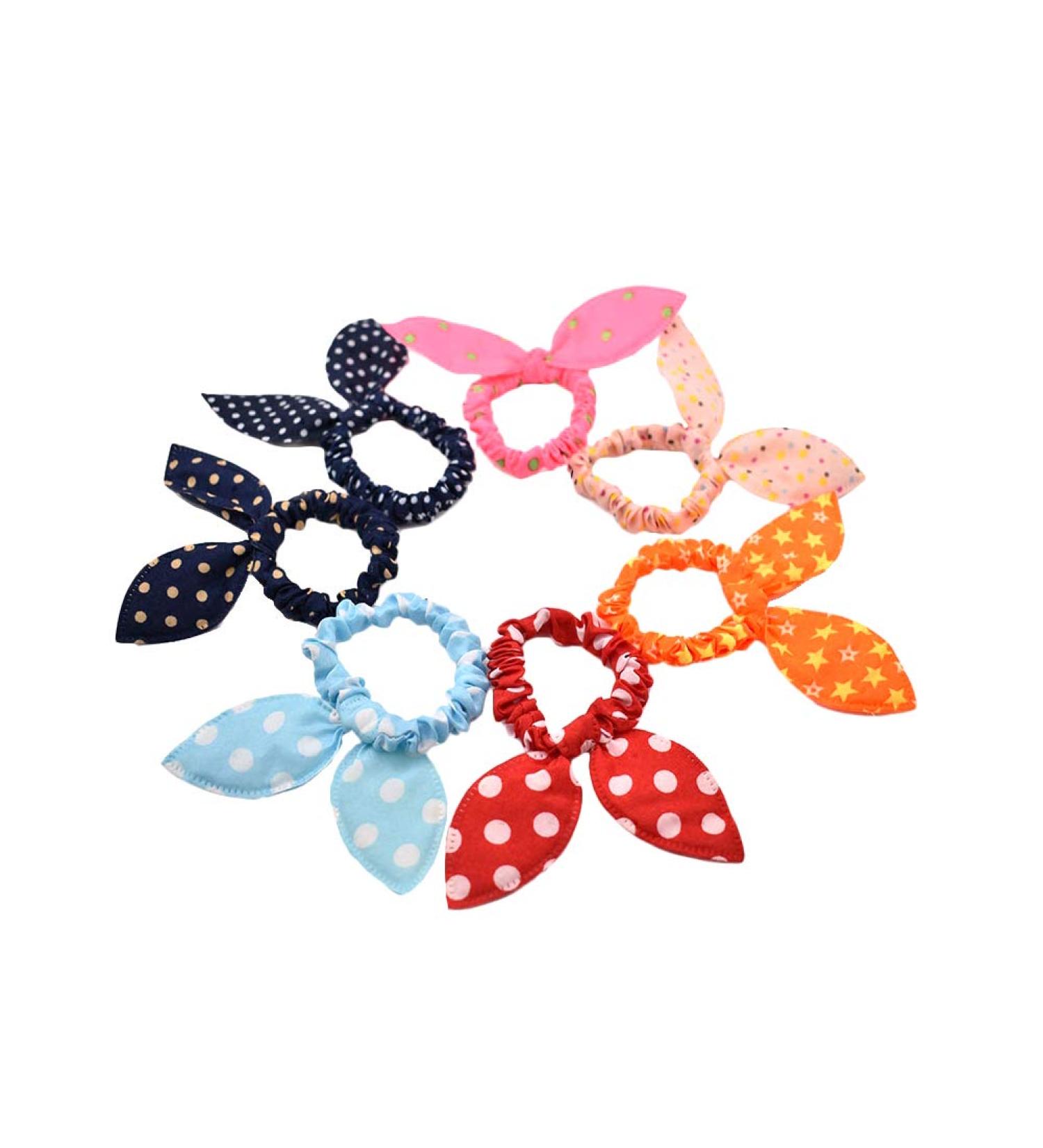10-Piece Rabbit Ear Baby Hair Band Set - Cute Ponytail Holders & Hair Accessories for Kids - Buy Online on GoSupps.com