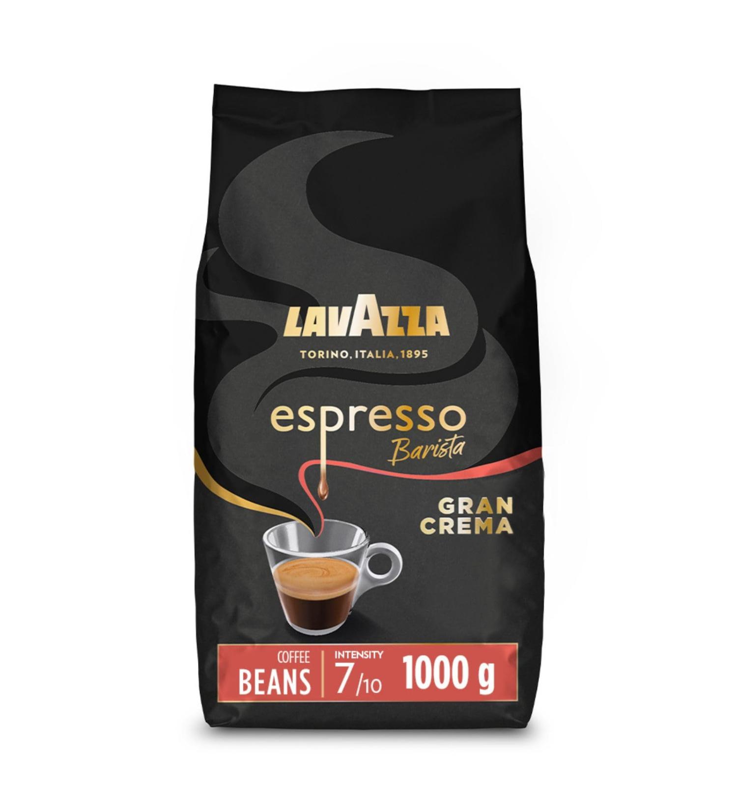 Lavazza Barista Gran Crema Arabica and Robusta Drum Roast Coffee Beans Pack of 1kg Gran Crema 1 kg (Pack of 1)