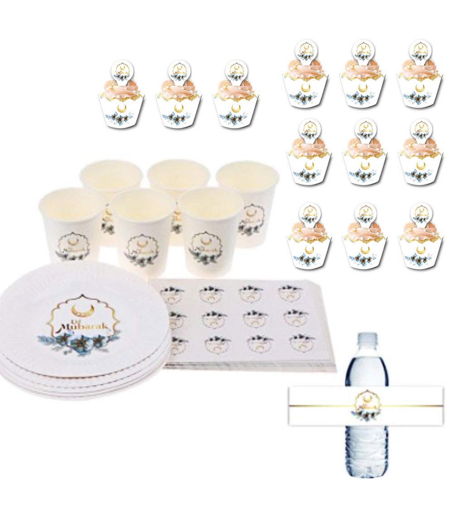 Disposable Tableware Paper Plate Cup Napkin Eid Paper Cups Disposable Tableware Disposable Paper Plates Disposable Paper Cups Disposable Paper Napkins - Buy Online on GoSupps.com