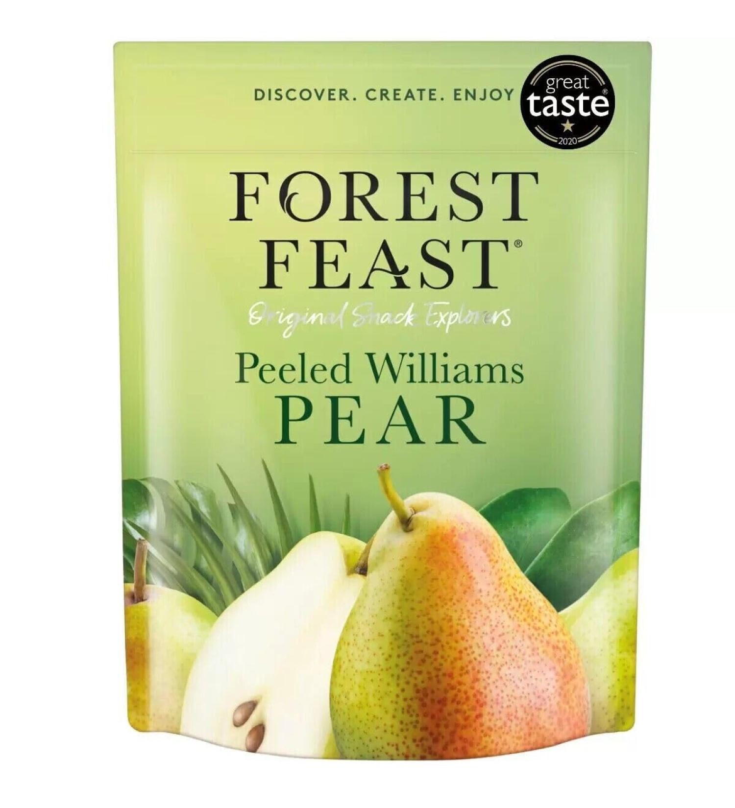 Forest Feast Dried Peeled Williams Pear 600g Vegan Gluten Free High Fibre - Buy Online on GoSupps.com