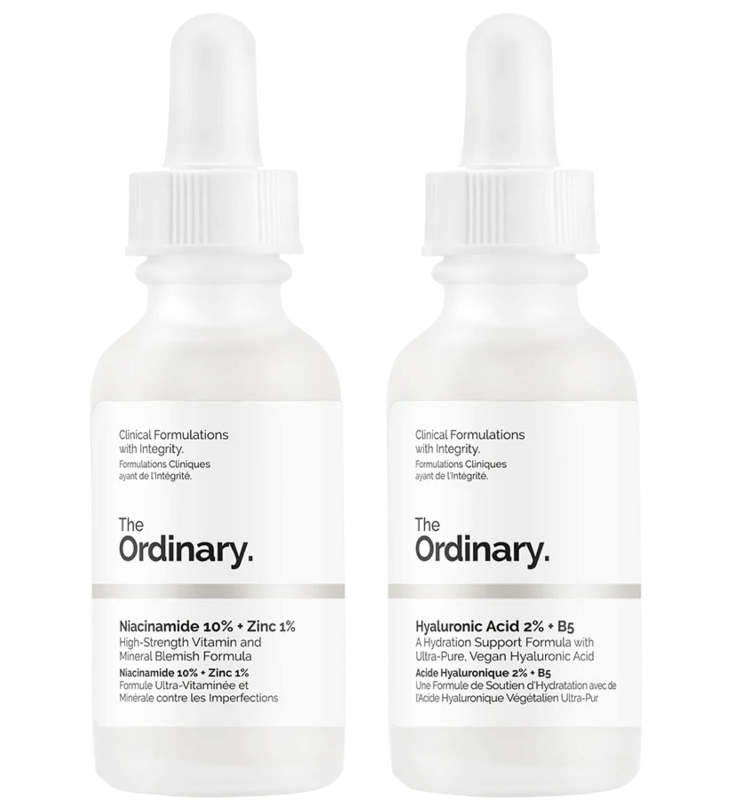 Hyaluronic Acid 2% + B5 & Niacinamide 10% + Zinc 1% Bundle - 30ml Face Care Set - Buy Online on GoSupps.com