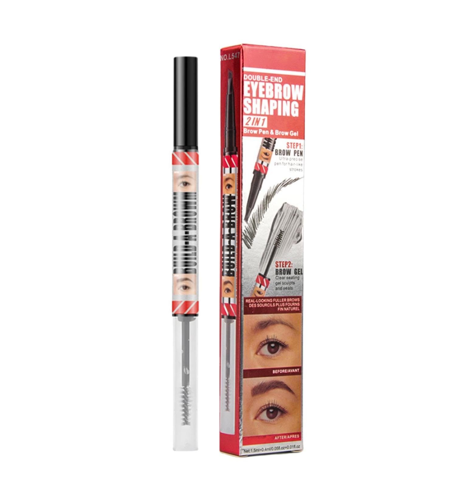  dmqdu Microblading Eyebrow Pen - Waterproof Eyebrow Pen | Dual-Tip Eyebrow Pencil and Waterproof Colored Gel - Natural Eyebrow Pen - Buy Online on GoSupps.com