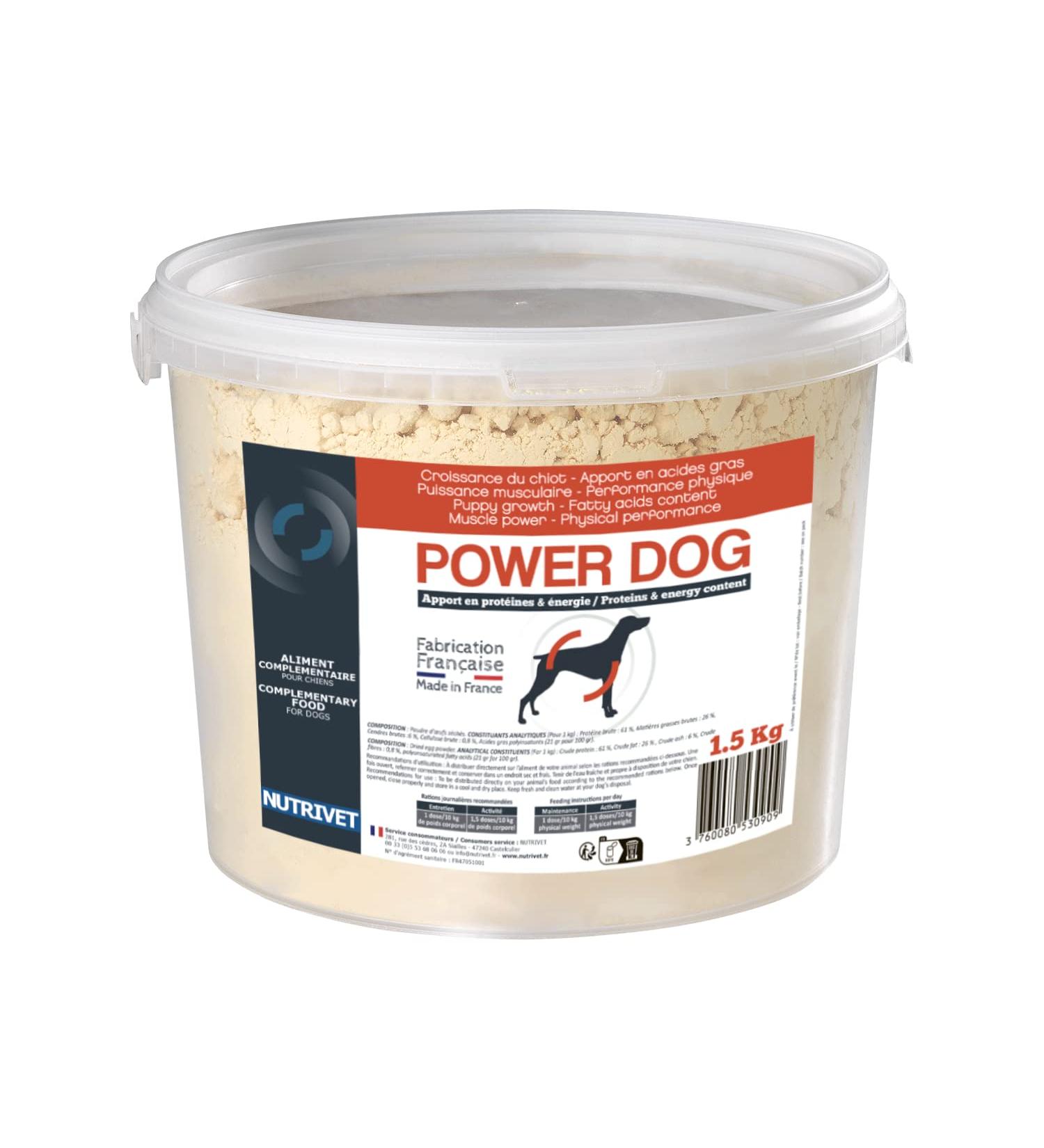 NUTRIVET - Complementary Food for Dogs - Power Dog - 1.5 Kg Jar - Buy Online on GoSupps.com