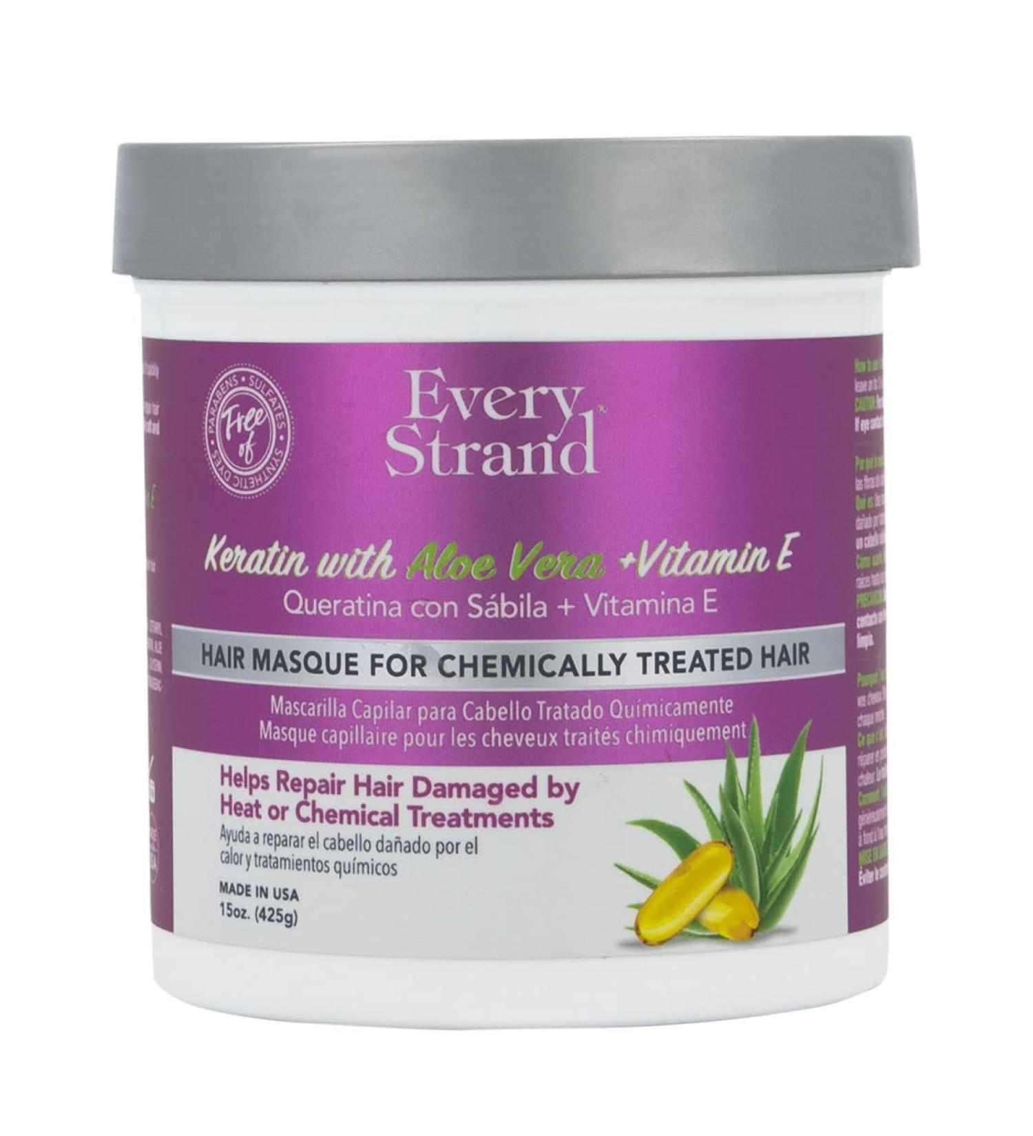 EVERY STRAND Keratin Hair Masque 15 Oz - Nourish & Revitalize Your Hair | International Shipping Available - Buy Online on GoSupps.com
