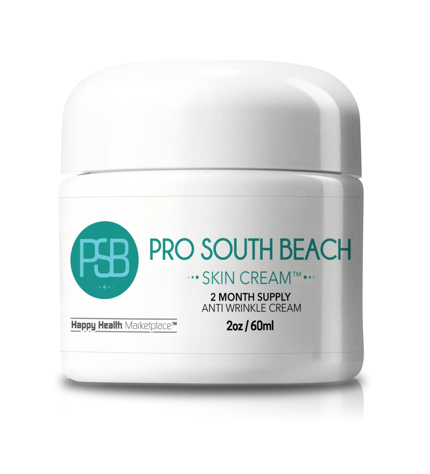 Pro South Beach Skin Cream - Best Anti Aging & Anti Wrinkle Cream for Men & Women - 2 Month Supply - Buy Online on GoSupps.com
