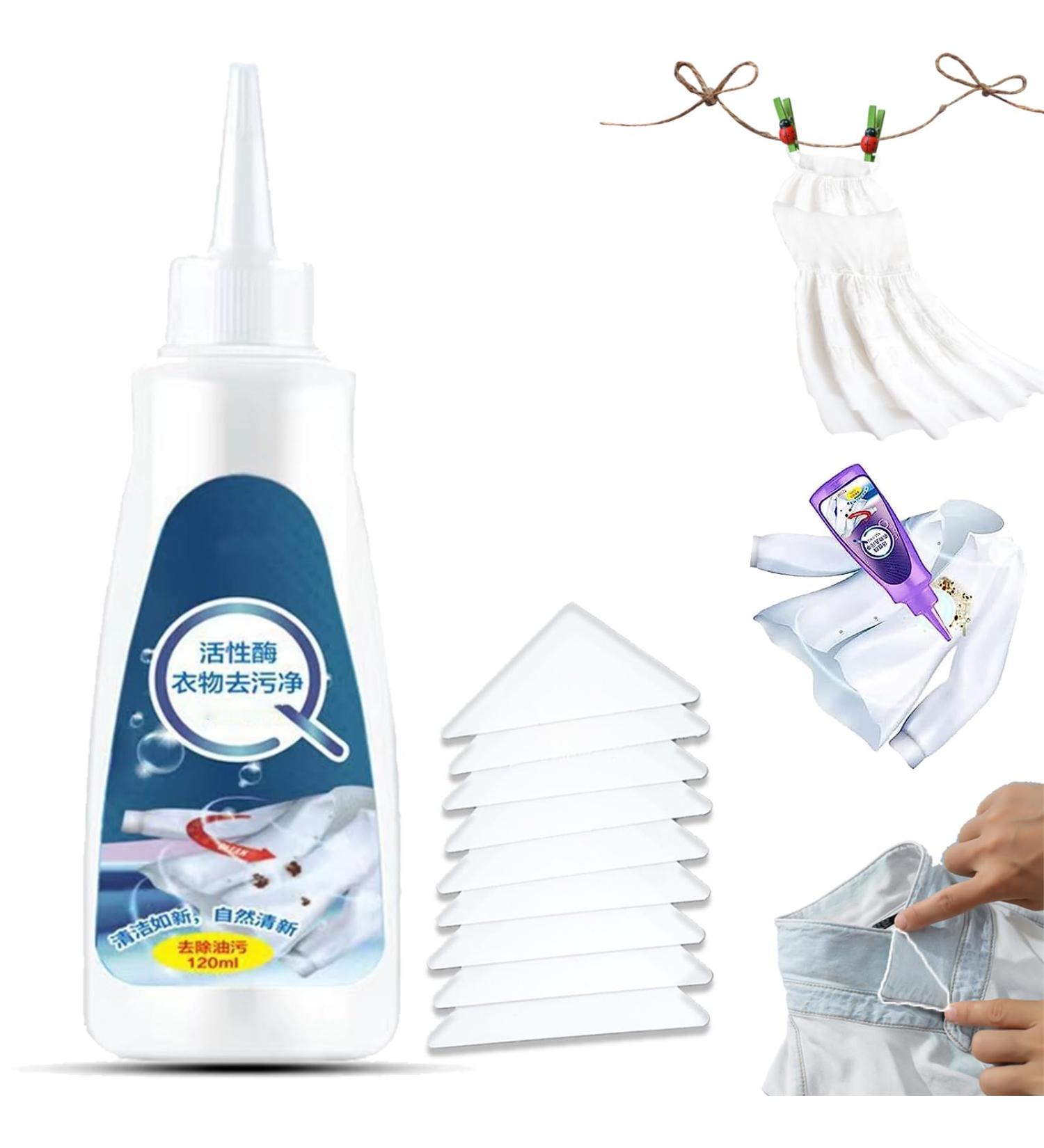 HONGJIANV Active Mold Clothing Stain Removal Agent Active Enzyme Clothing Stain Remover Active Enzyme Laundry Stain Remover - White Shirt Guardian (B-1PC) - Buy Online on GoSupps.com