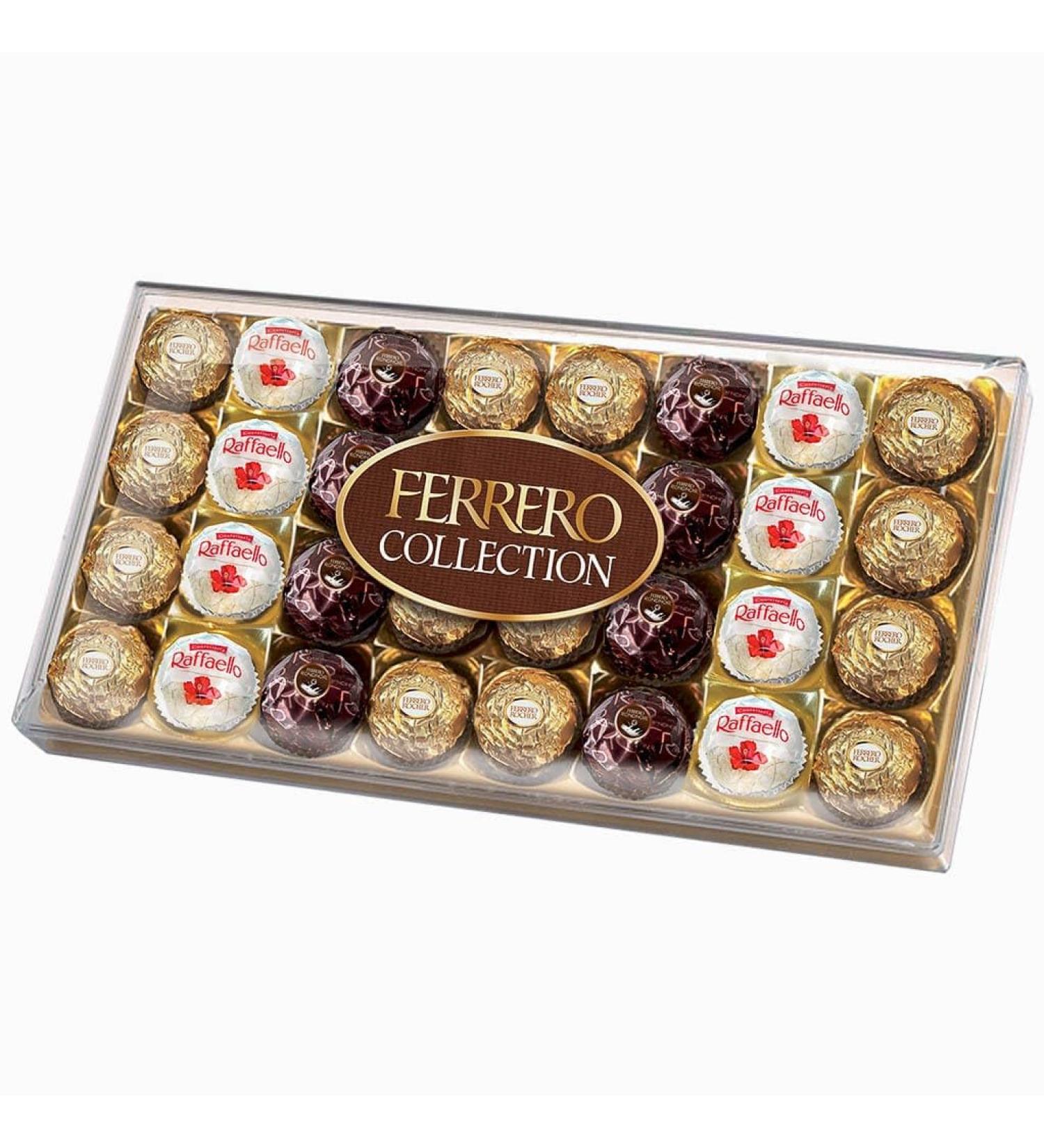 FeRrerro's RocHerr's Collection 32pc - Chocolates for Gifting - A Collection Of Three FeRrerro's Treats - Whole Hazelnut's in Milk Chocolate And Nut Croquante - Suitable For Vegetarians Contains Nuts