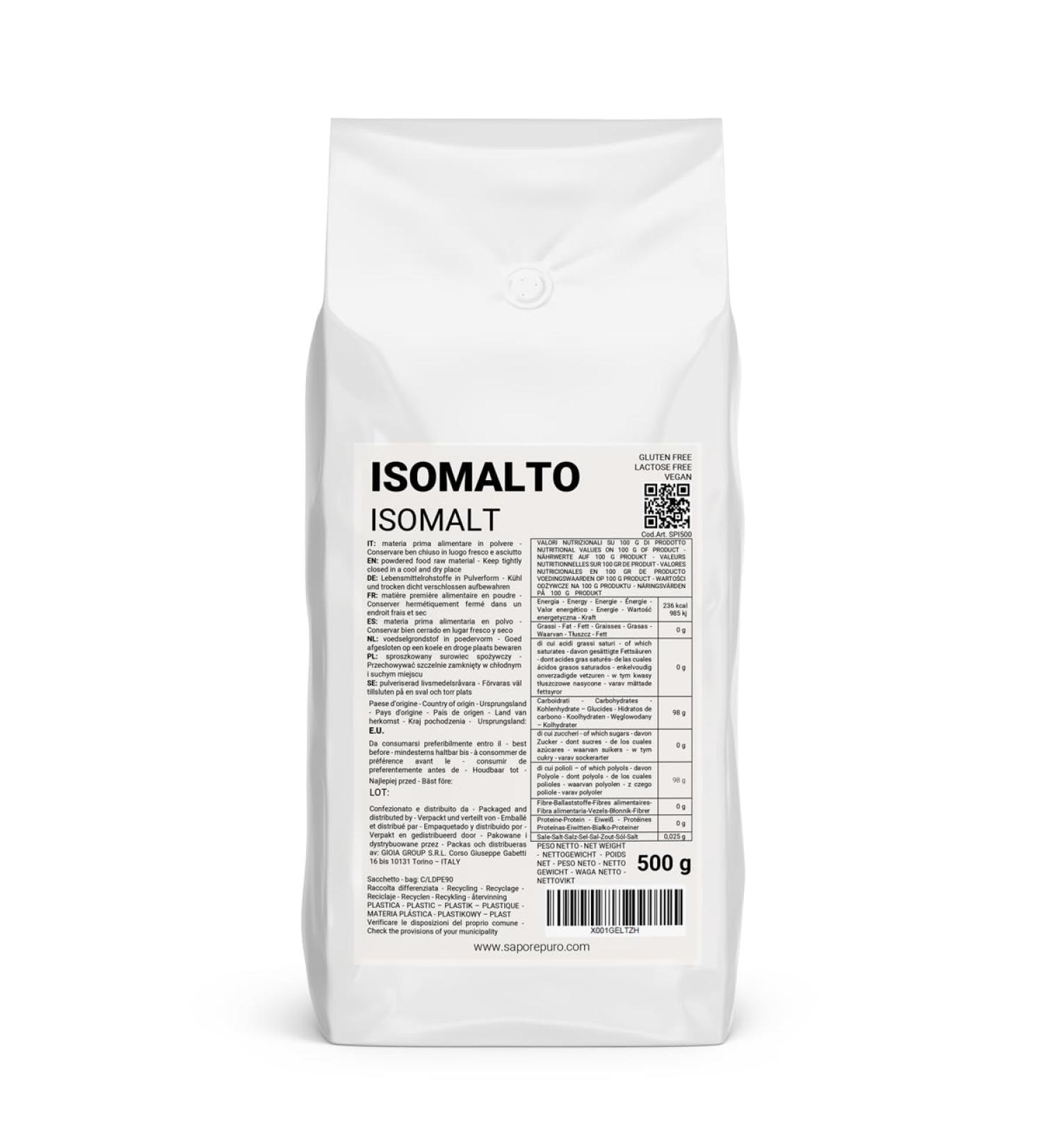 Buy Saporepuro Isomalt Powder 500g - Premium Sugar Substitute for Baking & Cooking | Worldwide Shipping - Buy Online on GoSupps.com