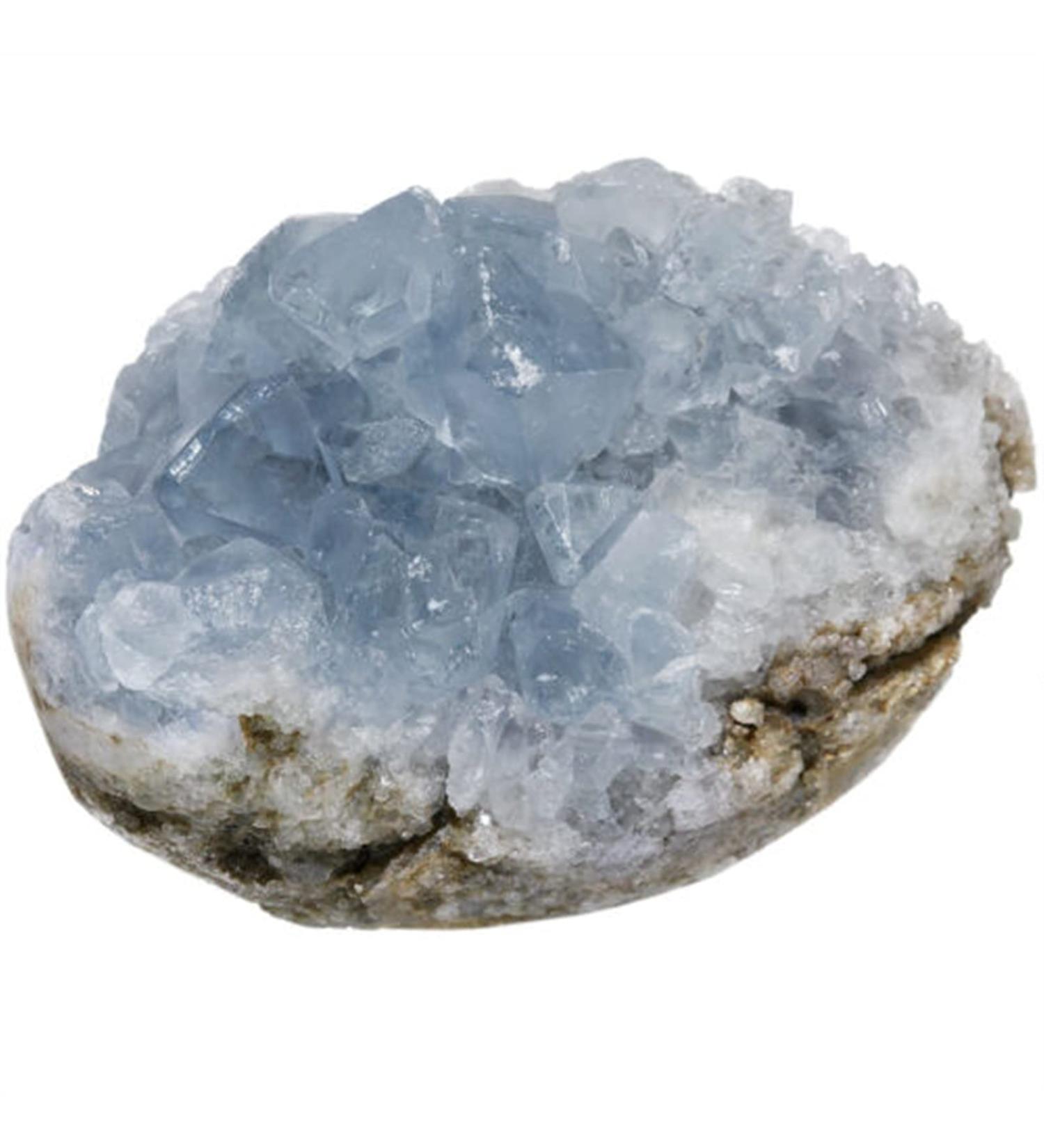 Natural Crystal Rough 70-100G Natural Raw Blue Celestite Crystal Quartz Cluster Geode Specimen Home Decor - Buy Online on GoSupps.com