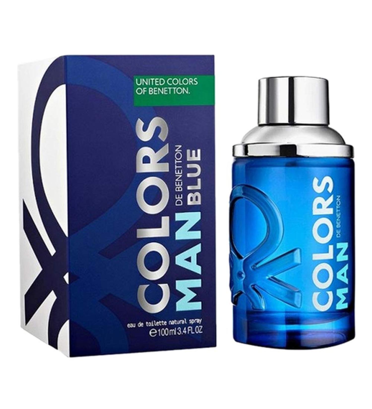Benetton Colors Man Blue Eau de Toilette Spray For Men 3.4 Oz Lemon 3.4 Fl Oz (Pack of 1)