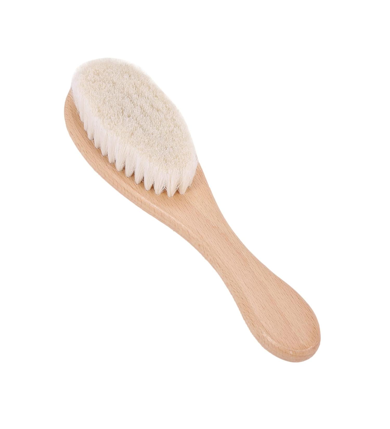 Bassulouda Wooden Handle Hairdressing Soft Fiber Brush Barber Neck Duster Cleaning Remove Brush Styling Tools - Buy Online on GoSupps.com