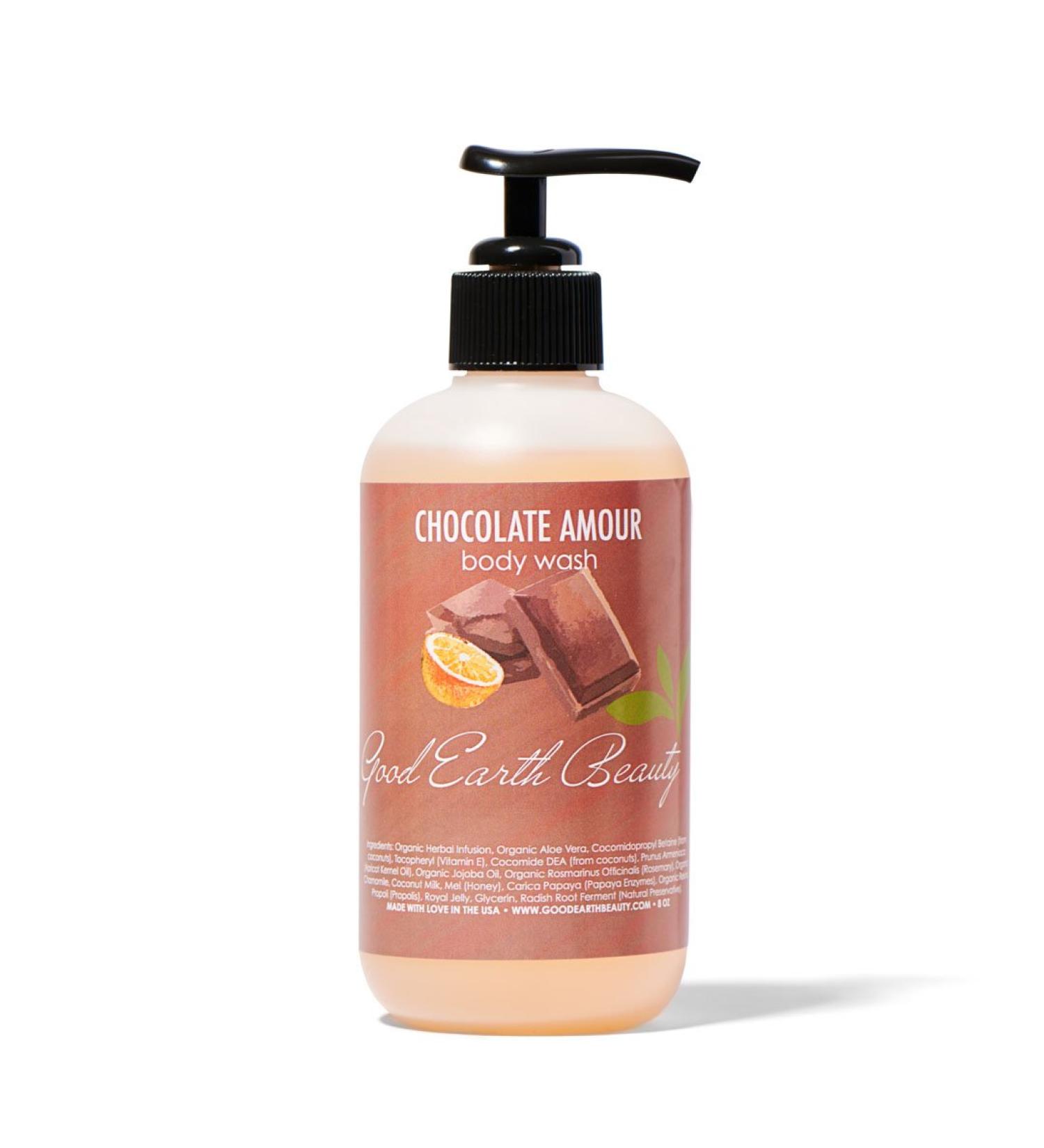 Good Earth Beauty Body Wash - Chocolate Amour Natural - 8 Ounce Pump