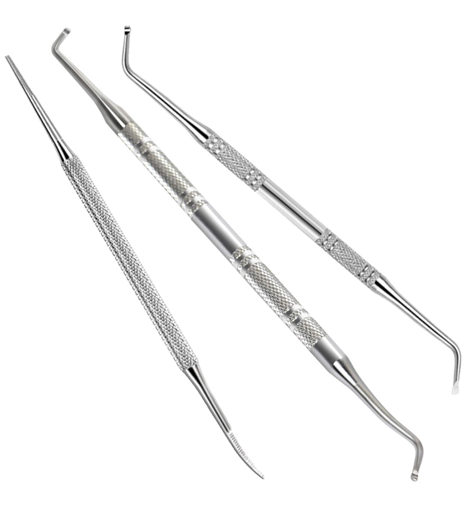 Teenitor 3pcs Ingrown Toenail Treatment Kit with File, Lifters & Under Nail Cleaner - Professional Surgical Grade Pedicure Tool for Pain Relief - Buy Online on GoSupps.com
