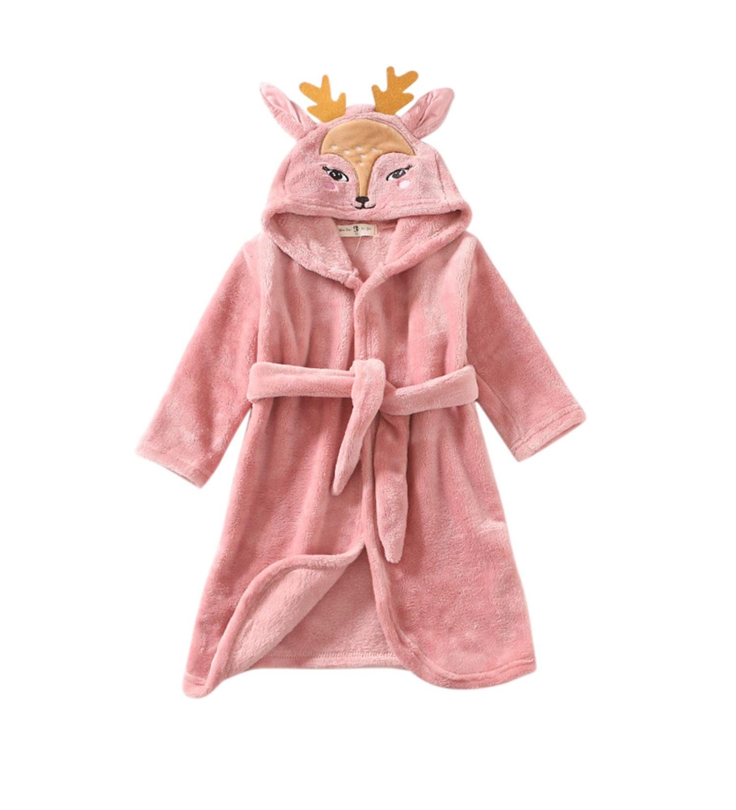 Uiflqxx 3D Animal Baby Bathrobe - Super Soft Hooded Flannel Towels for Girls & Boys | Personalized Baby Gifts for 1-2 Years - Buy Online on GoSupps.com