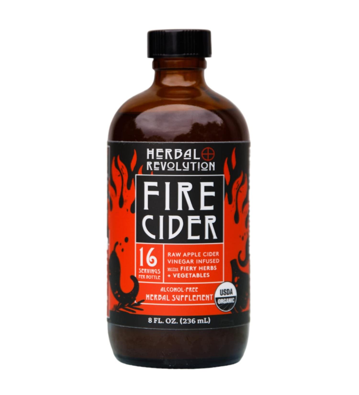 Herbal Revolution Organic Fire Tonic 8 oz - Natural Immune Support - Buy Online on GoSupps.com