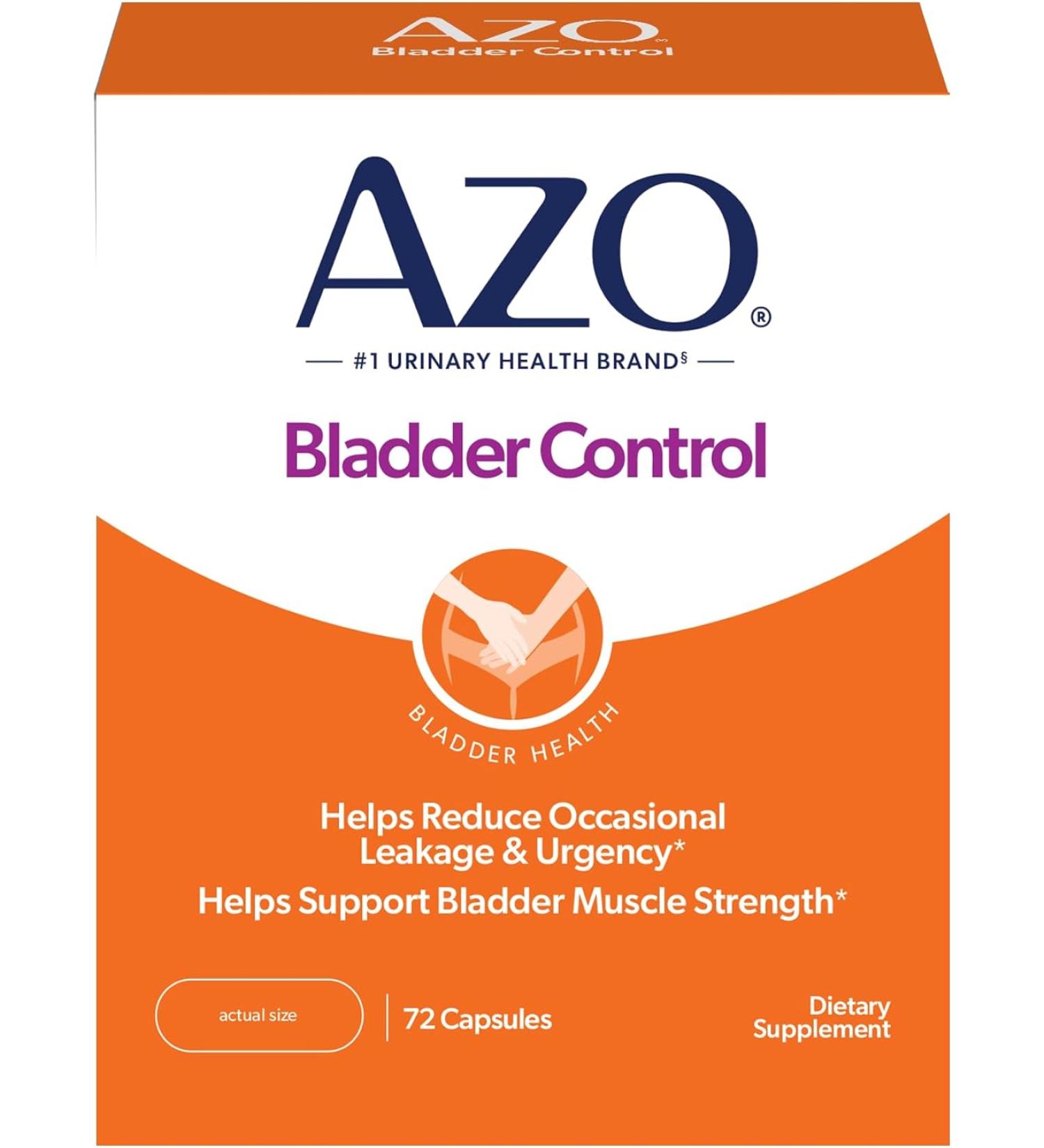 Azo Bladder Control with Go-Less | 72 Capsules - Optimal Urinary Support - Buy Online on GoSupps.com