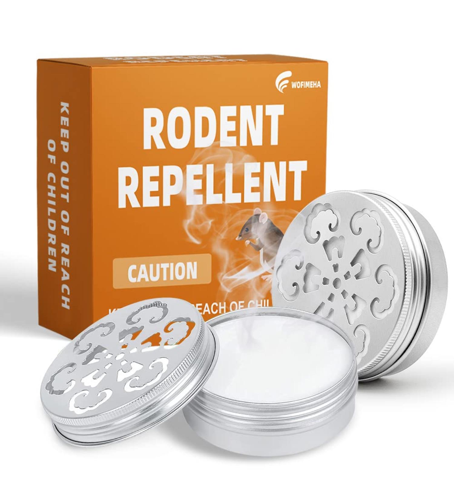 Wofimeha Rodent Repellent 2 Pack - Peppermint Oil Mouse and Rat Deterrent for Car Engines, RVs, and Houses - Buy Online on GoSupps.com
