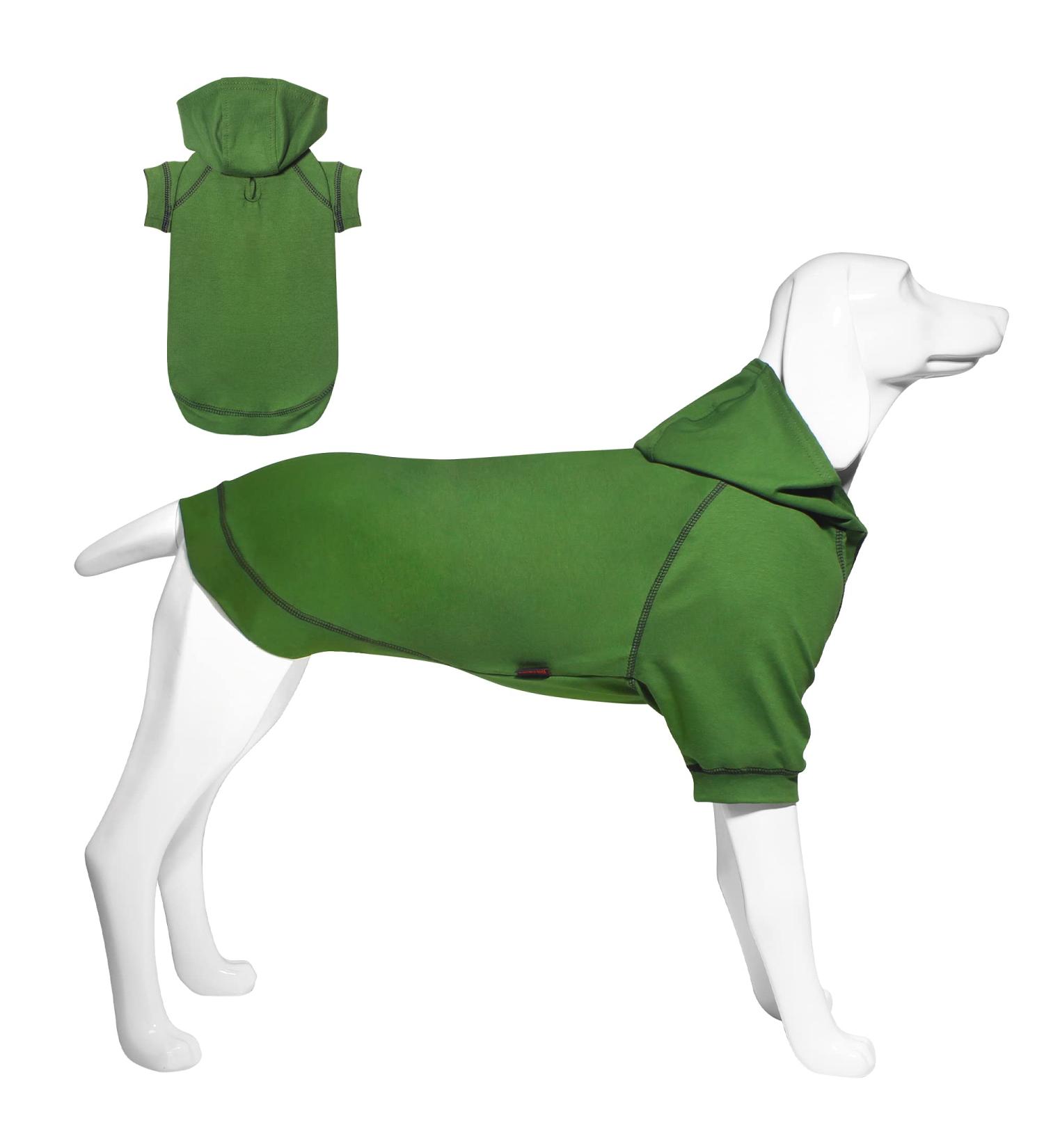 Shop Kickred Army-L Green Dog Hoodie & Coat | Soft Breathable Winter Clothing for Large Dogs - Ideal for Indoor & Outdoor Use - Buy Online on GoSupps.com