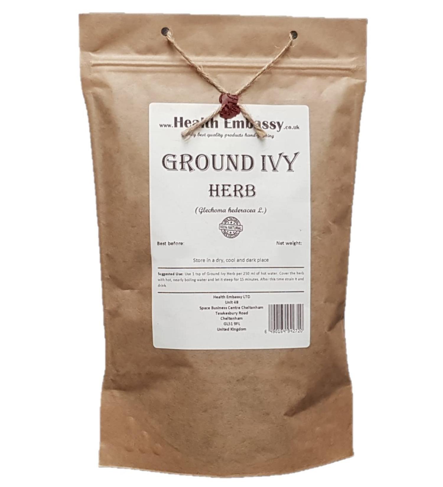  HEALTH EMBASSY Health Embassy Ground Ivy Herb Tea | Glechoma Hederacea L | Ground Ivy Herb Tea 100g - Buy Online on GoSupps.com