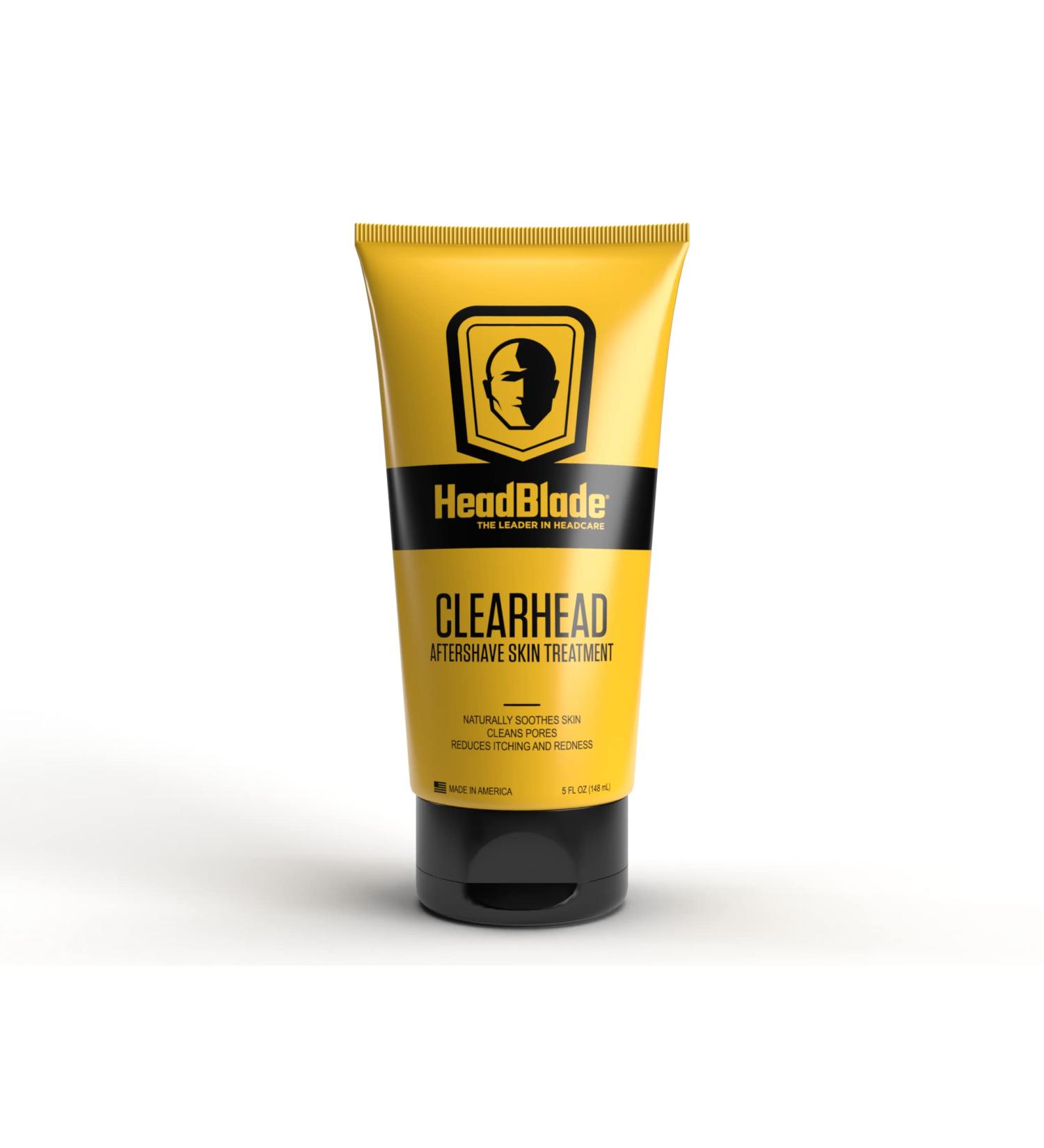 HeadBlade ClearHead Men's Aftershave Lotion - 5oz - Prevent Ingrown Hair & Irritation - Buy Online on GoSupps.com