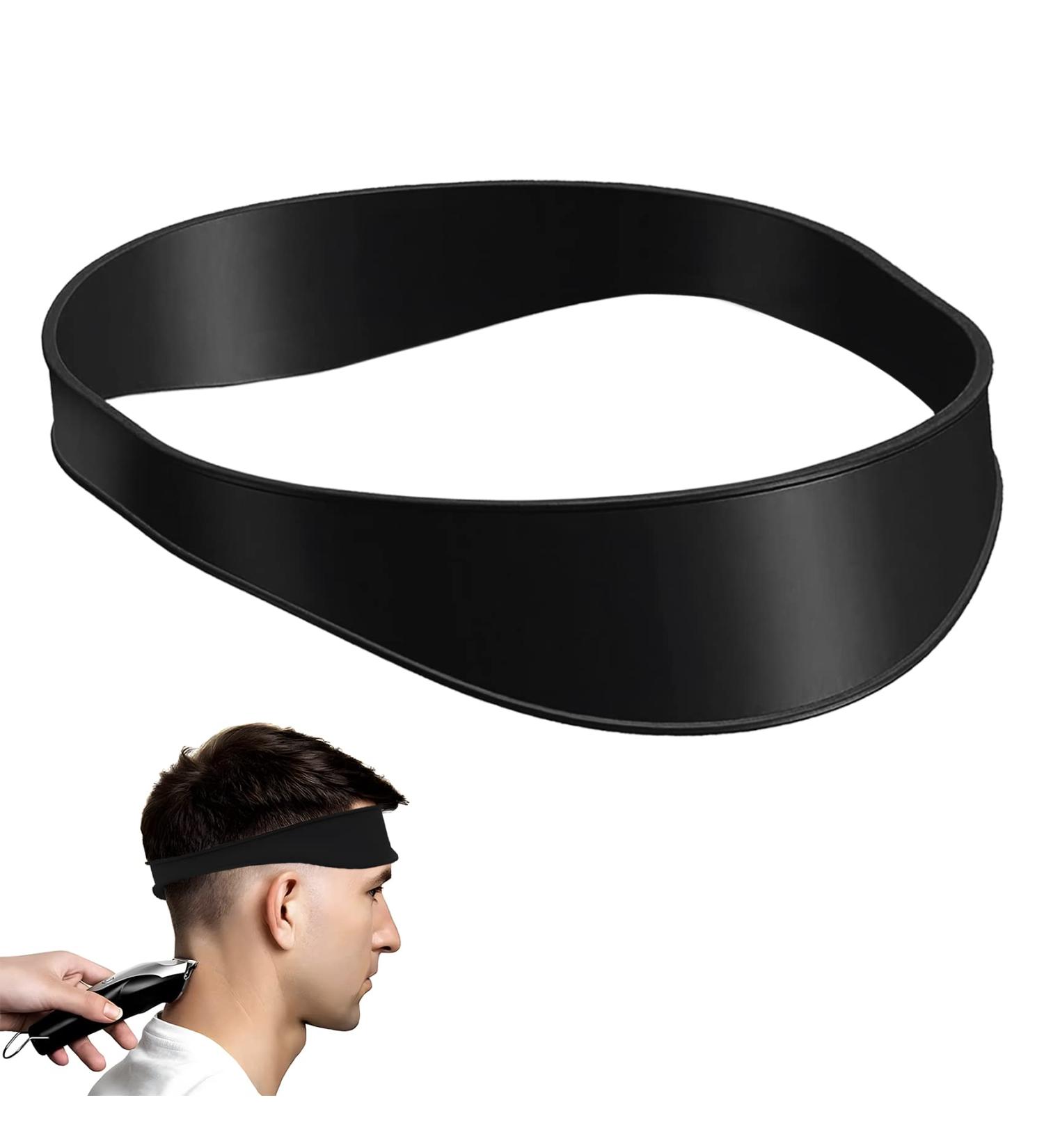 Neckline Shaving Template and Hair Cutting Guide Curved Silicone Haircut Band for DIY Home Haircuts Neck Hair Guide Buzz Fade and Taper Guide for Clippers Hair Cutting Kits - Buy Online on GoSupps.com