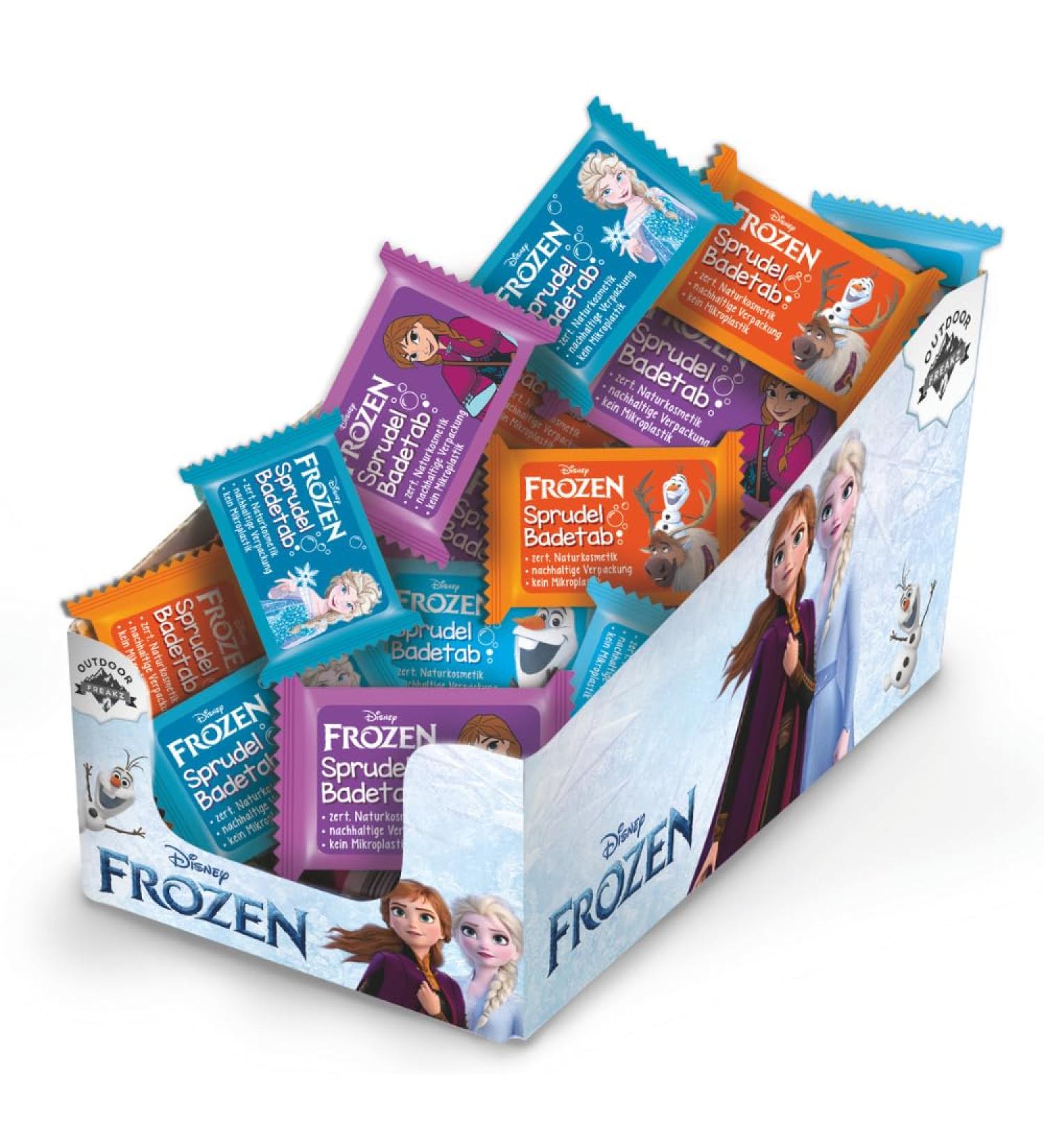 Outdoor Freakz DermaTest Frozen 24-Pack Children's Bath Tablets Natural Cosmetics Innovative Paper Packaging - Buy Online on GoSupps.com