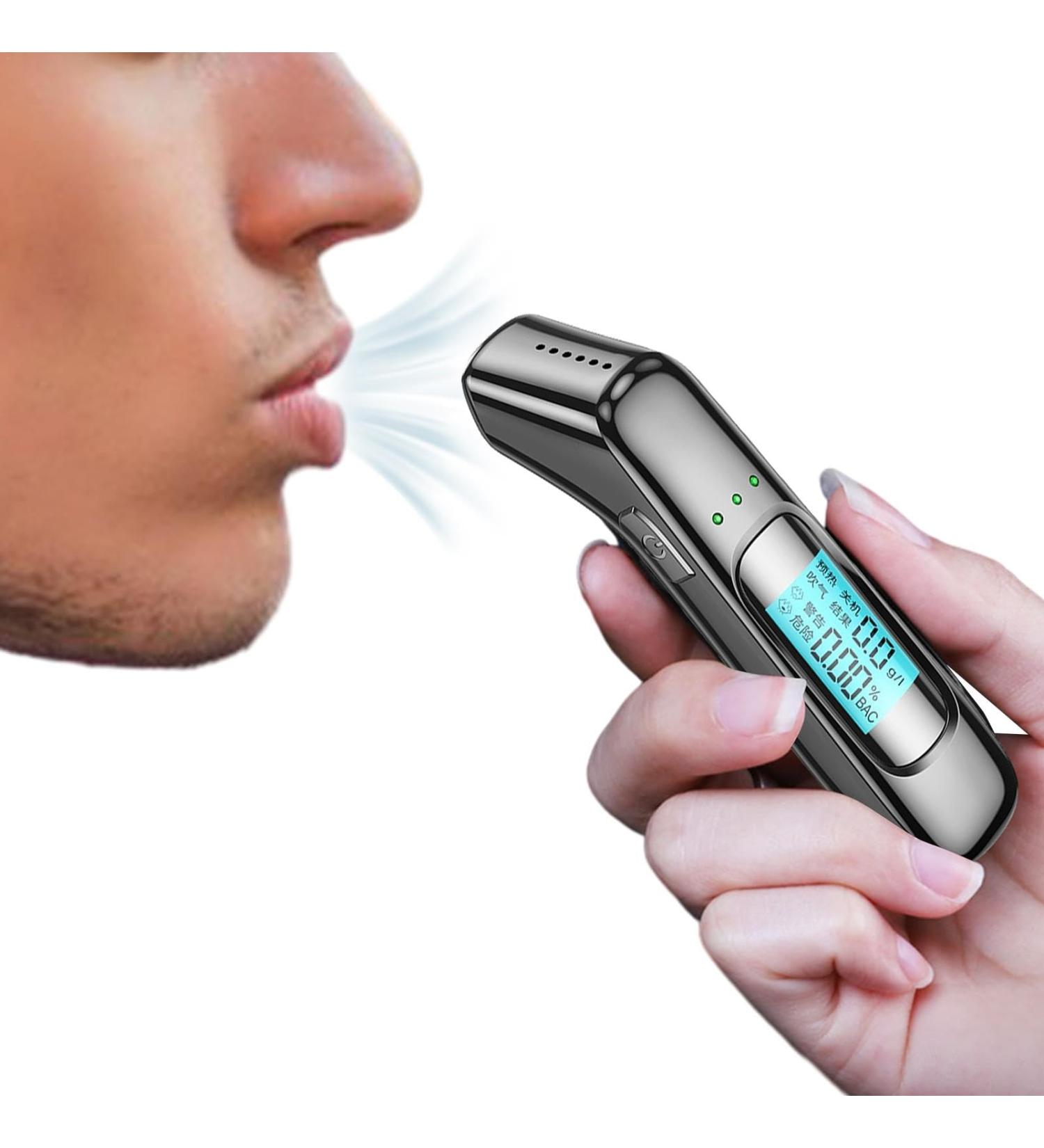 Digital Alcohol Tester | Personal Breathalyzer with LED Display | Drunk Driving Tester Alcohol Blower Tester Highly Accurate Breathalyzer Tester for Party - Buy Online on GoSupps.com