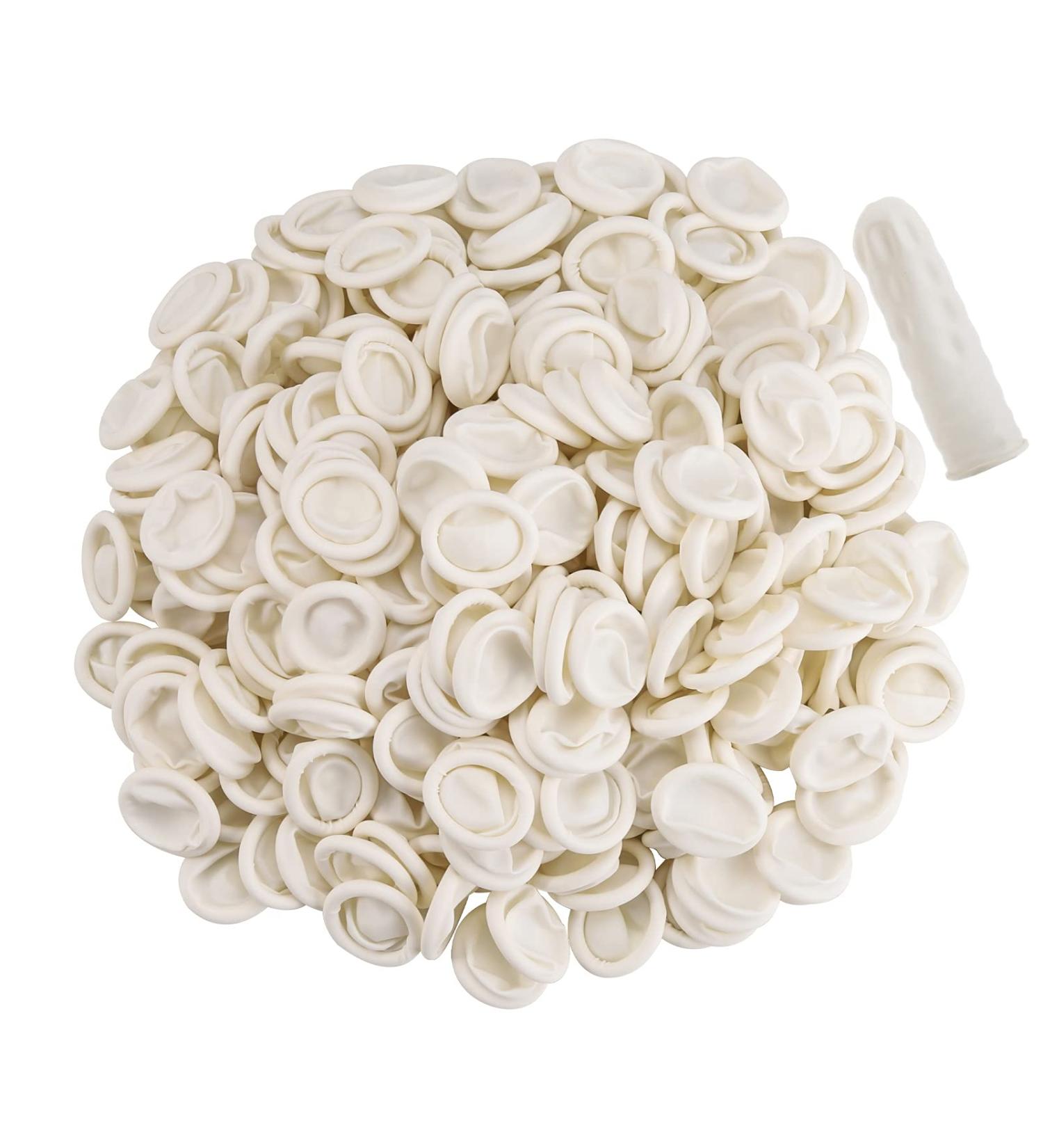 400 Count Medium Latex Finger Cots - Disposable Fingertip Gloves for Anti-Static Protection (Pack of 400) - Buy Online on GoSupps.com