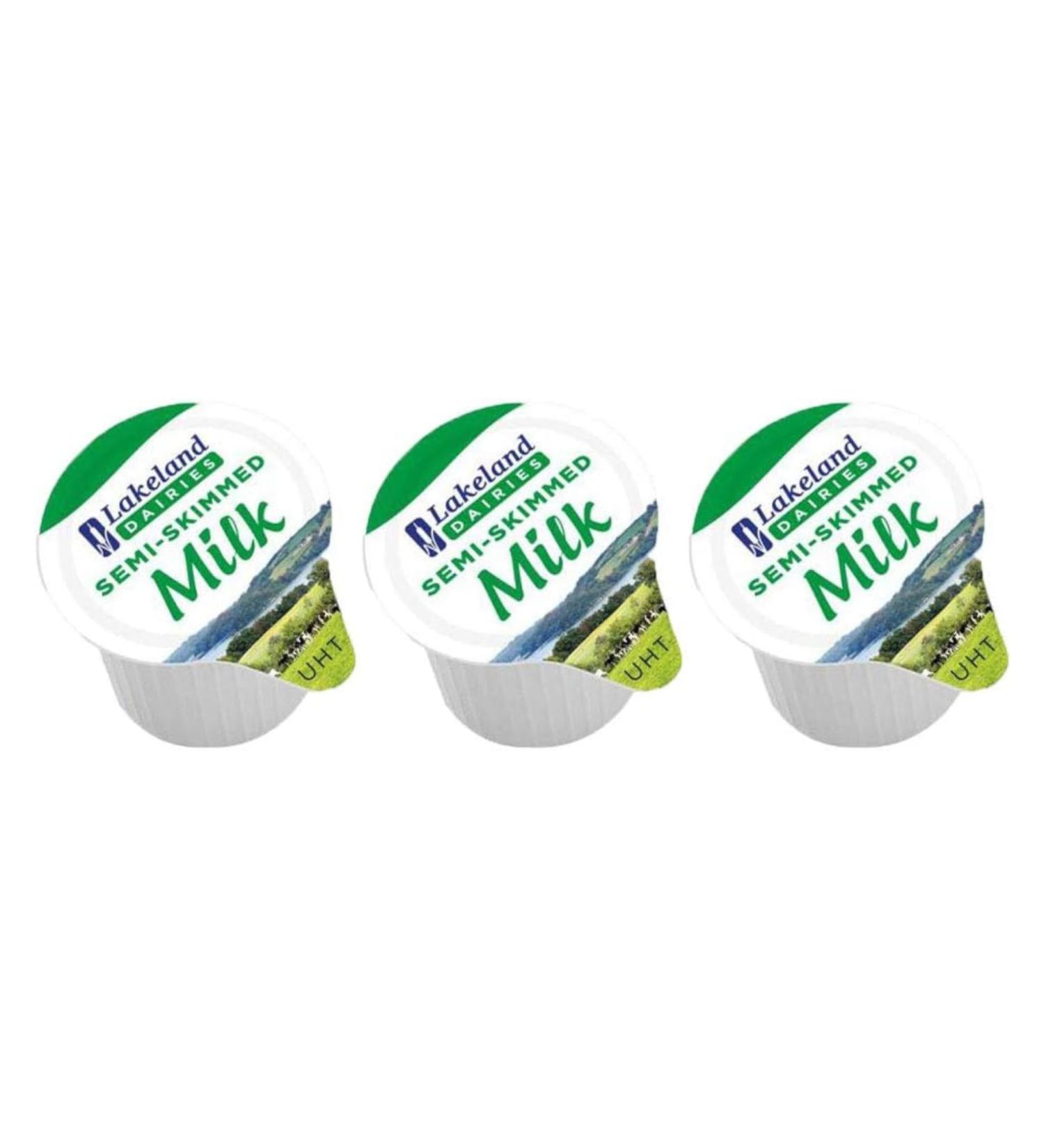Lakeland Dairies Semi Skimmed Milk Pots 60x12ml - Buy Online on GoSupps.com