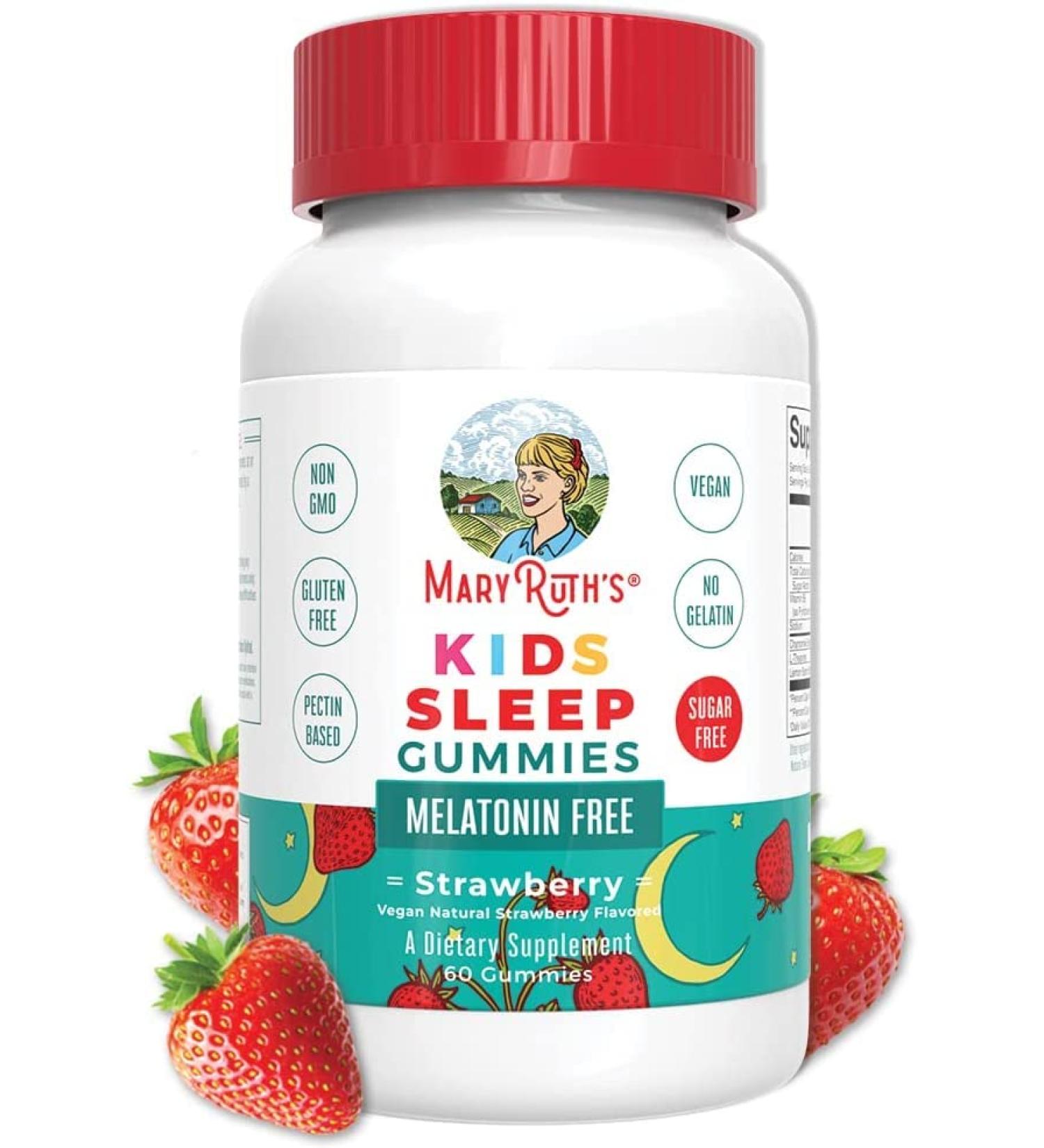 MaryRuth's Kids Sleep Gummies | Sugar Free with L Theanine, Lemon Balm, Chamomile & Vitamin B6 | Relaxation & Sleep Support for Kids 2+ | Vegan & Non-GMO | 60 Count - Buy Online on GoSupps.com