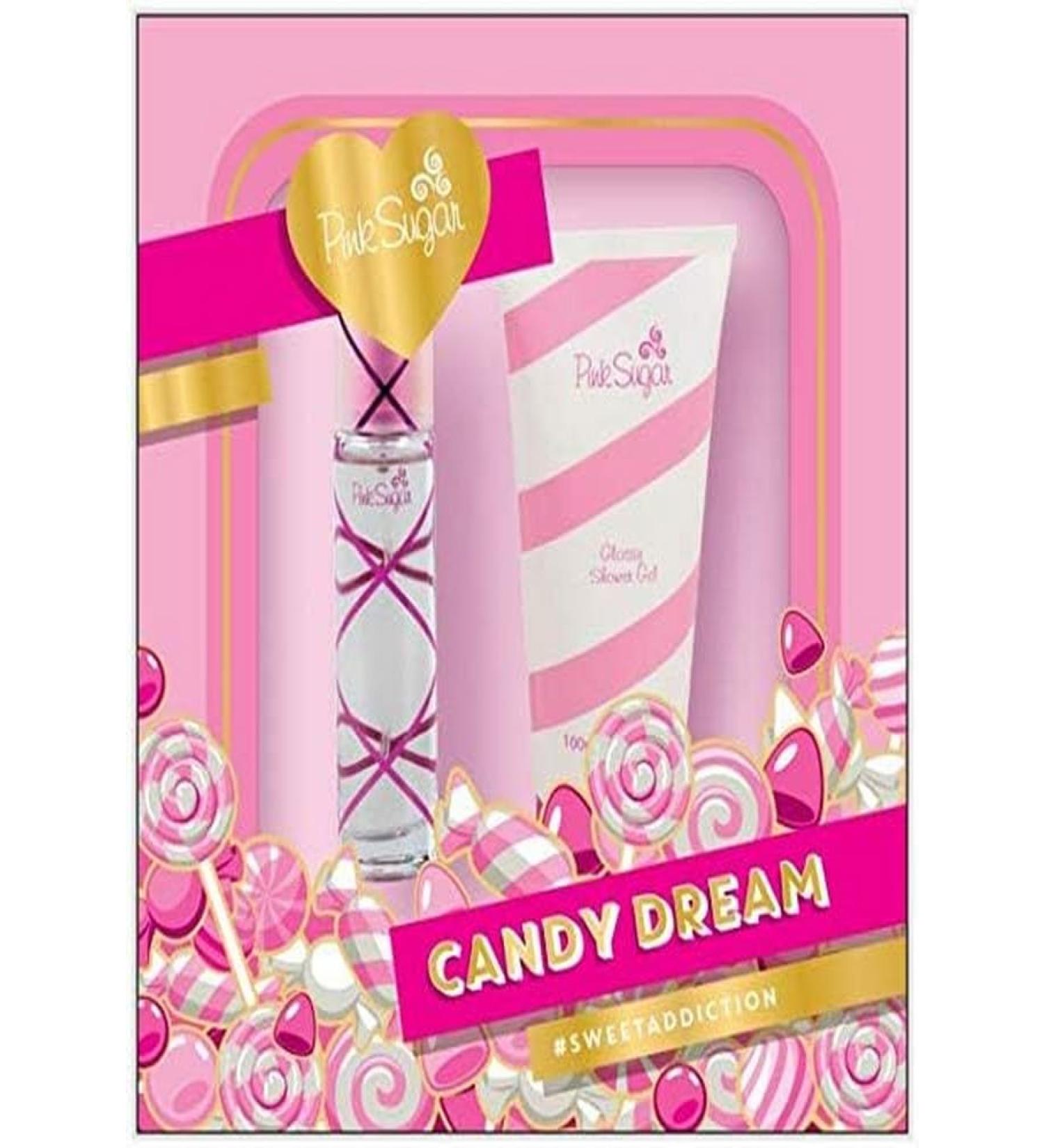 Pink Sugar Eau de Toilette Perfume for Women Floral + Fruity Scent Notes of Raspberry Cotton Candy and Vanilla Sweet and Sensual Fragrance 2 pc gift Set-1.0 EDT + 3.4 Shwr Gel - Buy Online on GoSupps.com