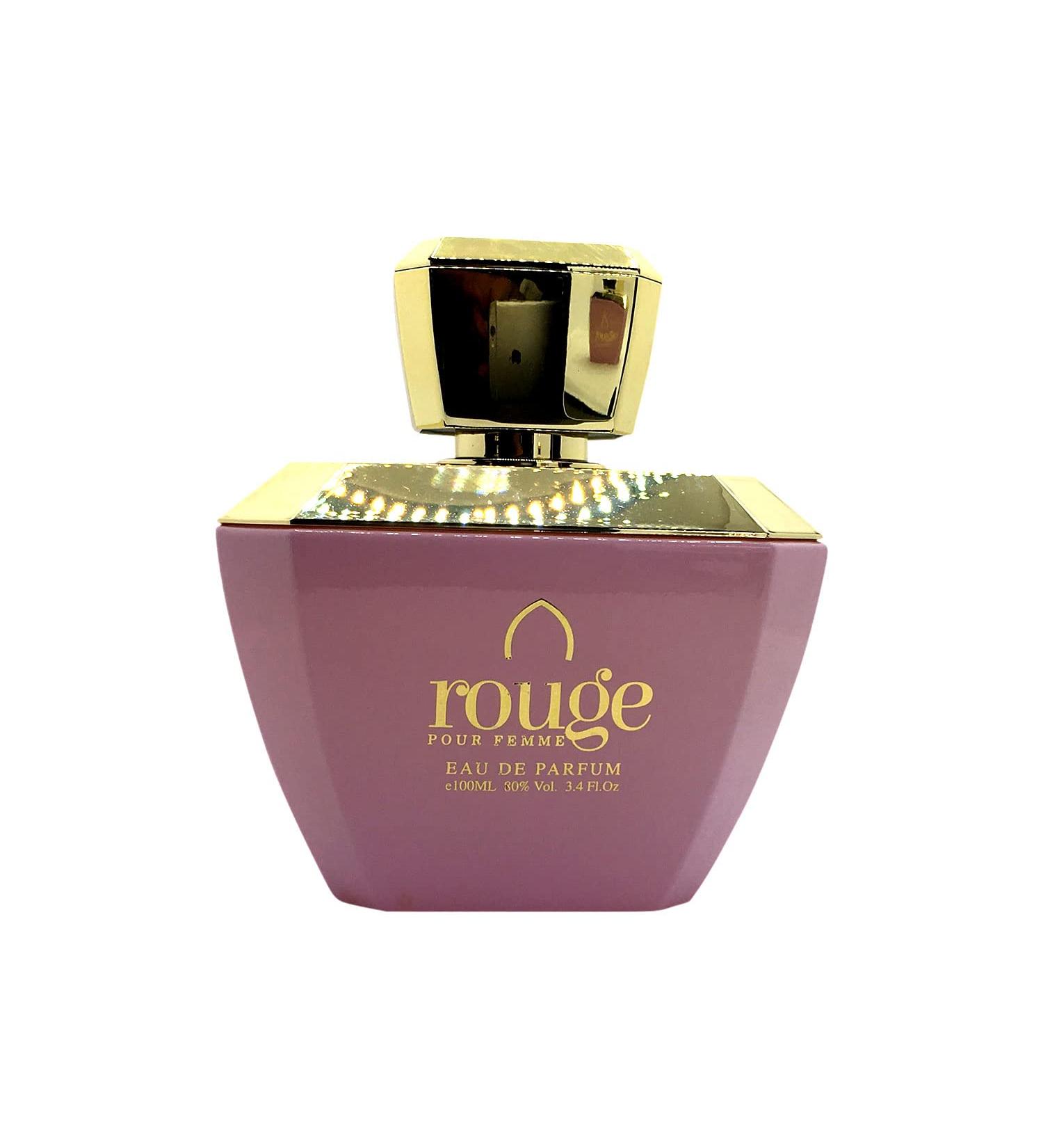 ROUGE for Women an Oriental Fruity Floral Perfume with Pear Black Currant Orange Blossom Iris Jasmine Vanilla Patchouli Praline Accords 3.4 Oz - Buy Online on GoSupps.com
