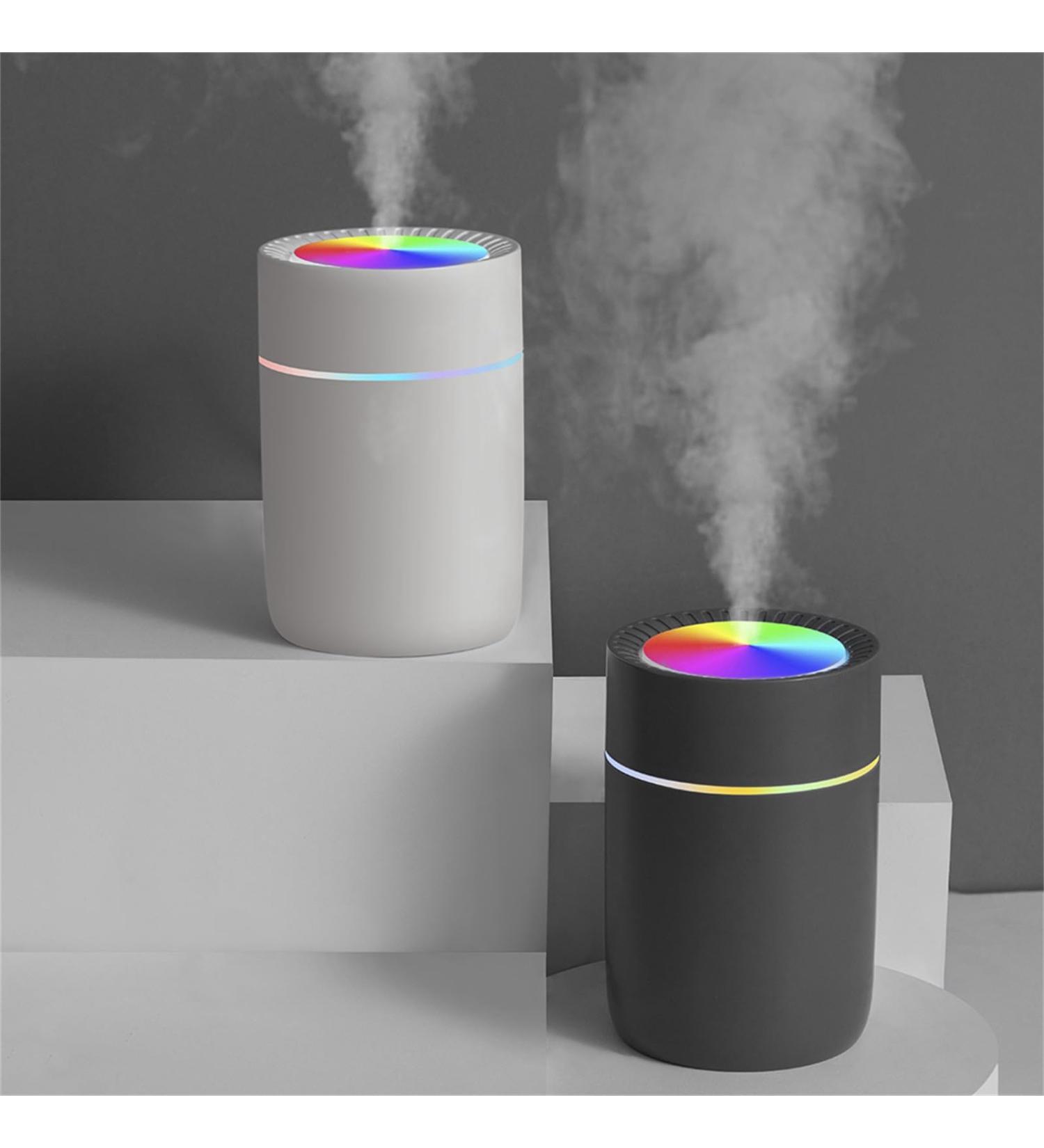 Mini Bedroom and Car Humidifier with Night Light - Portable USB Air Essential Oil Diffuser and Purifier - Grey - Buy Online on GoSupps.com