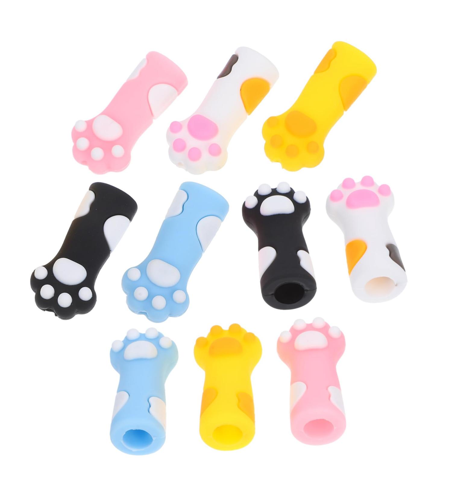 Tofficu 10 Piece Knitting Needle Protector Stitch Stoppers Needles Knitting Tip Cover Cap Needle Protectors Colorful Point Knitting Accessories Stitch Marker Stopper Small Knitting Needle Cover Silica Gel - Buy Online on GoSupps.com