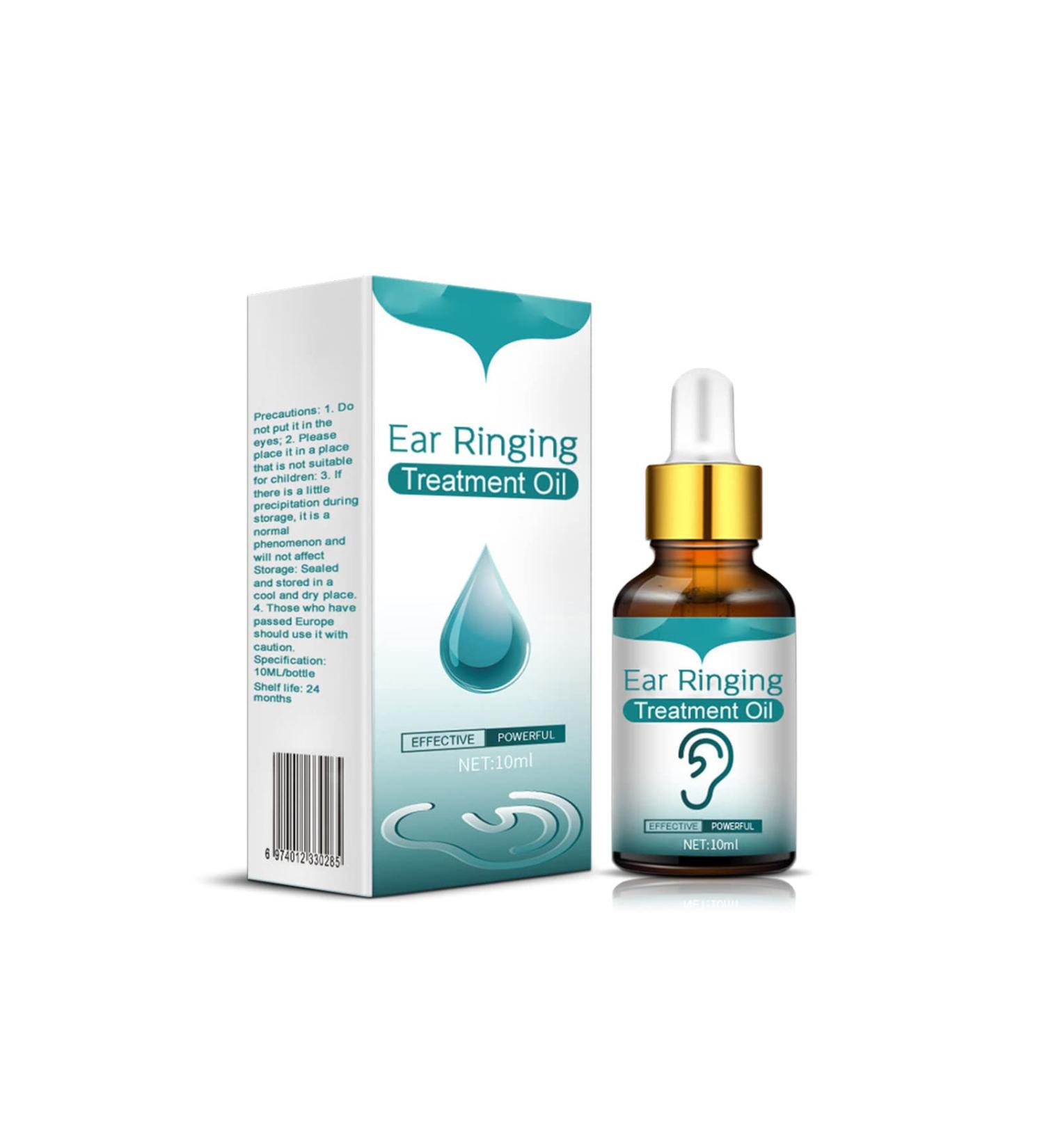 Natural Tinnitus Ear Drops - Earache & Tinnitus Relief Oil - 2PCS 15.8cm x 4.4cm - Buy Online on GoSupps.com