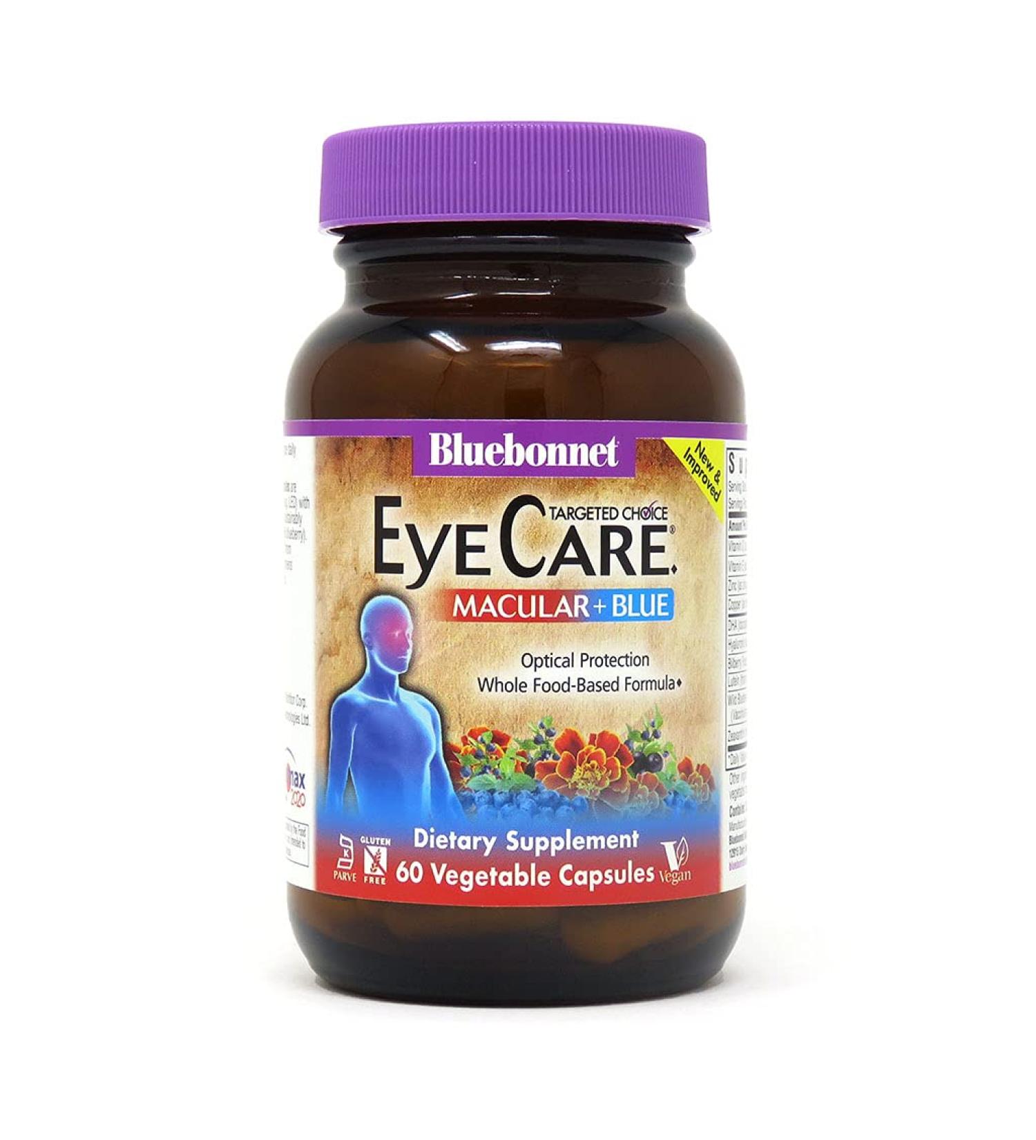 Bluebonnet Nutrition Eye Care - 60 Vegetable Capsules for Vision Support - Buy Online on GoSupps.com