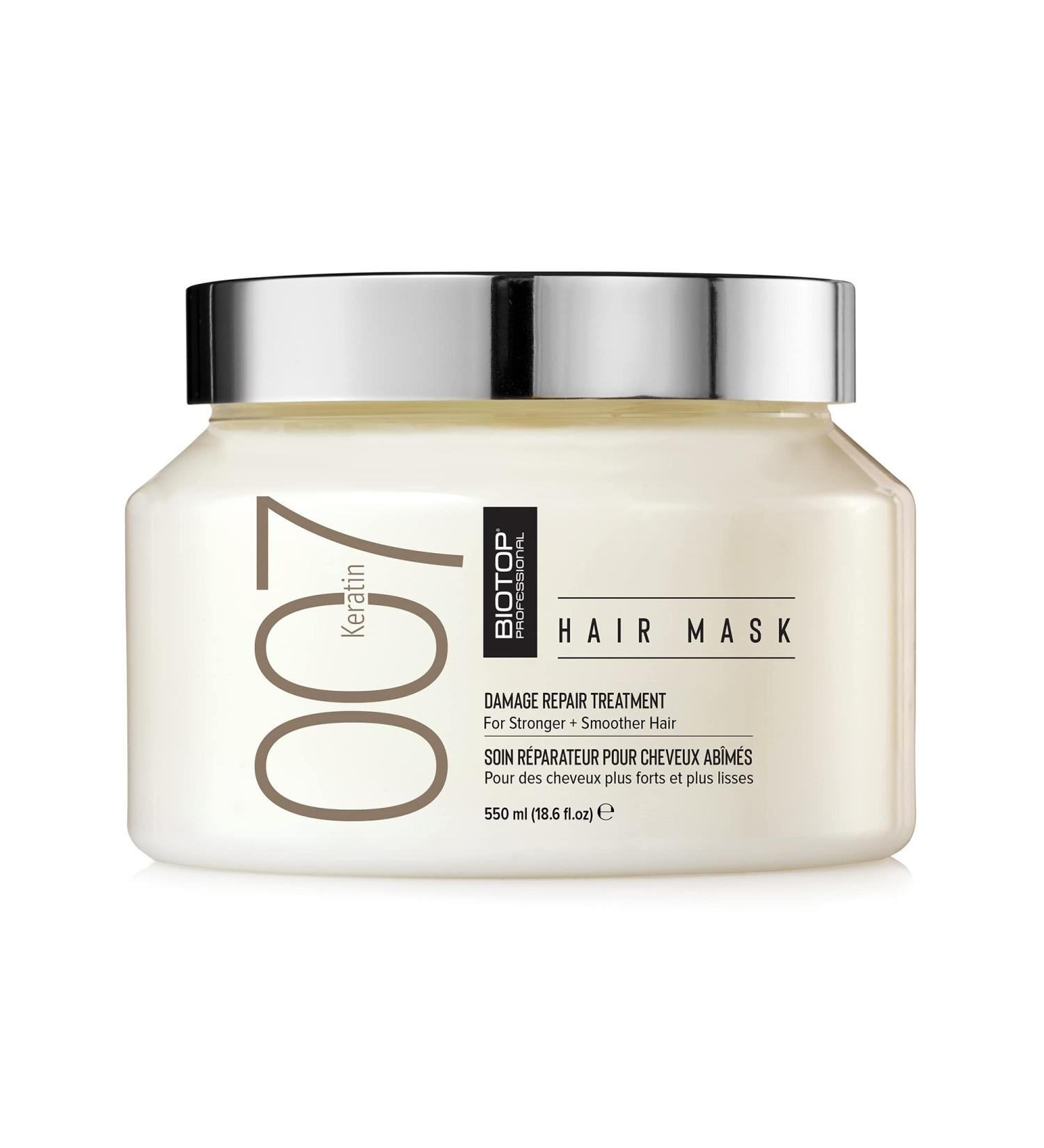 Biotop Professional 007 Keratin Hair Mask 18.6 fl oz - Intensive Treatment for Very Damaged Hair - Buy Online on GoSupps.com