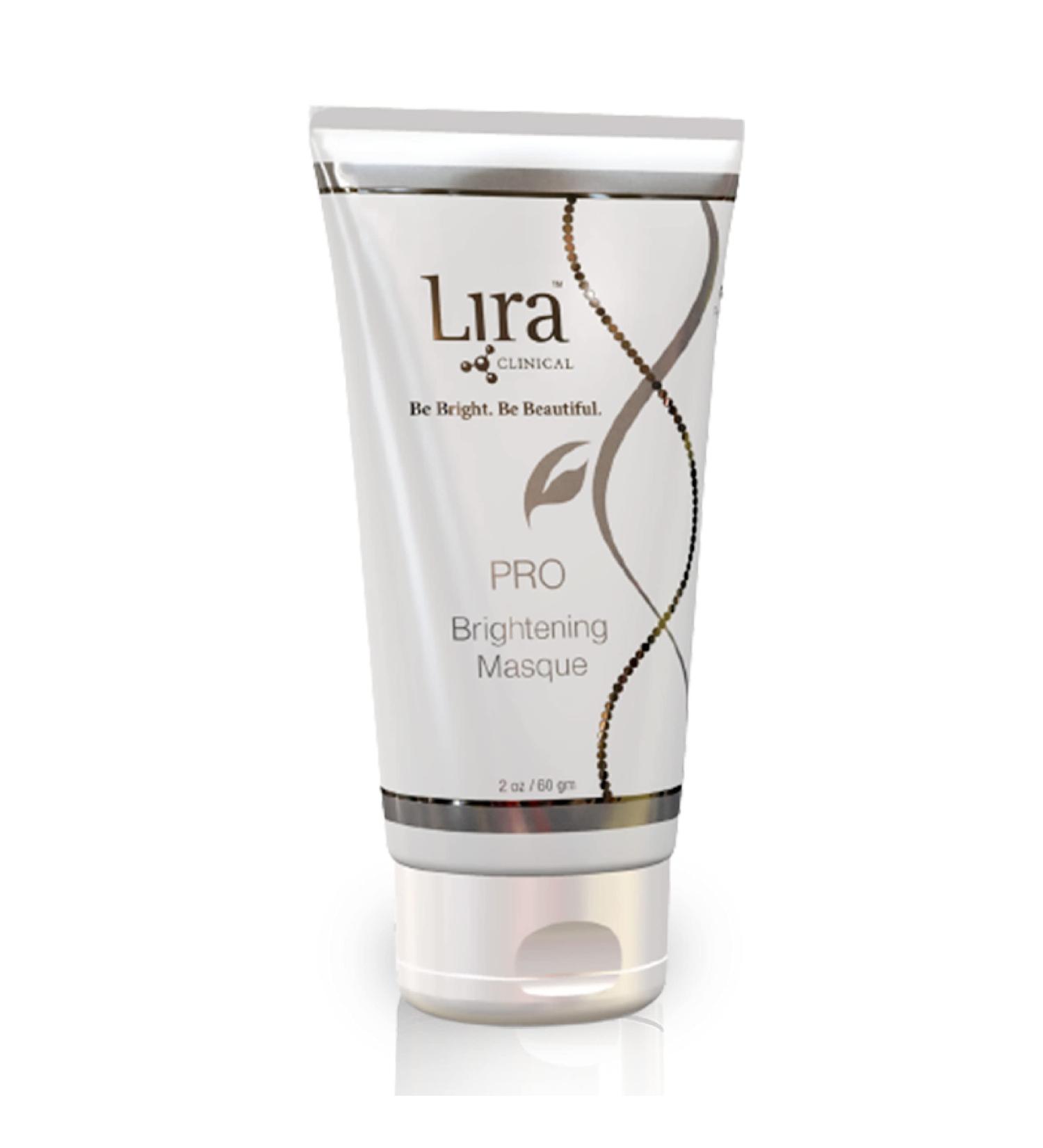 Lira Clinical PRO Brightening Masque - Hydrating Vitamin C & Peptide Face Mask for Even Skin Tone Wrinkle Reduction & Moisturization - 2 fl oz - International Shipping - Buy Online on GoSupps.com