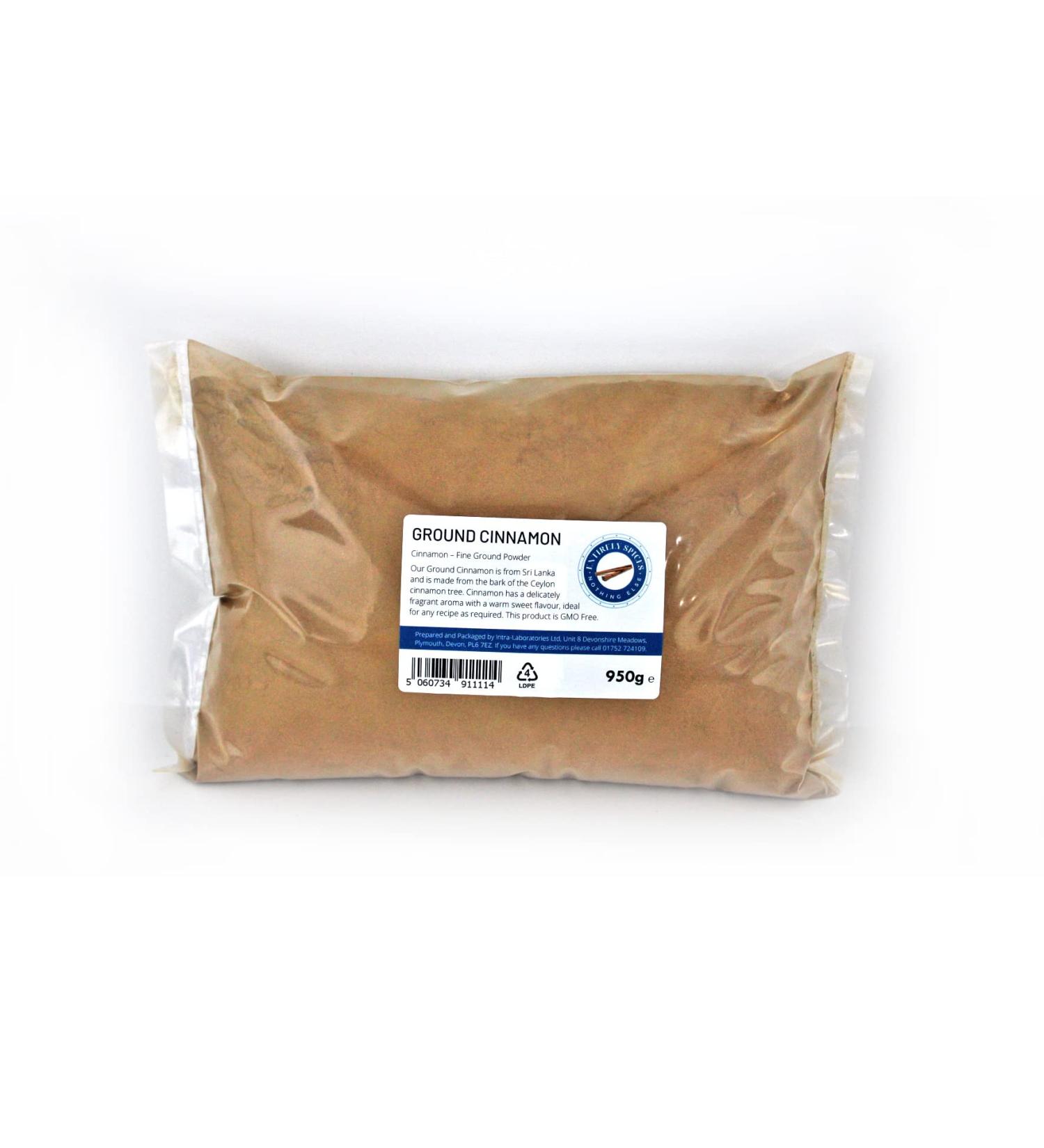 Entirely Ingredients Ground Cinnamon 950g - Selected for Premium Quality - Premium Food Grade - Buy Online on GoSupps.com