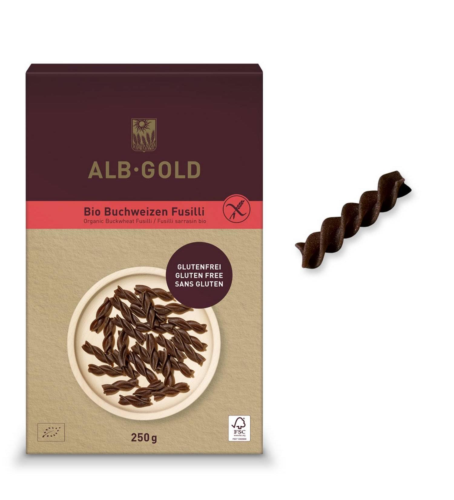 AlbNatur Pasta buckwheat glutenfree swirls BIO 250 g ALB GOLD ALB NATUR