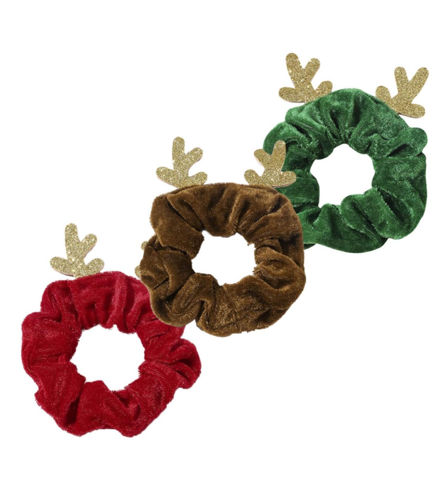 Beavorty Christmas Hair Rope Christmas Elk Hair Bands Christmas Hair Band ponytail holder christmas hair bobble christmas hair ties Hair Ring Autumn And Winter hair tie holder Miss fabric - Buy Online on GoSupps.com
