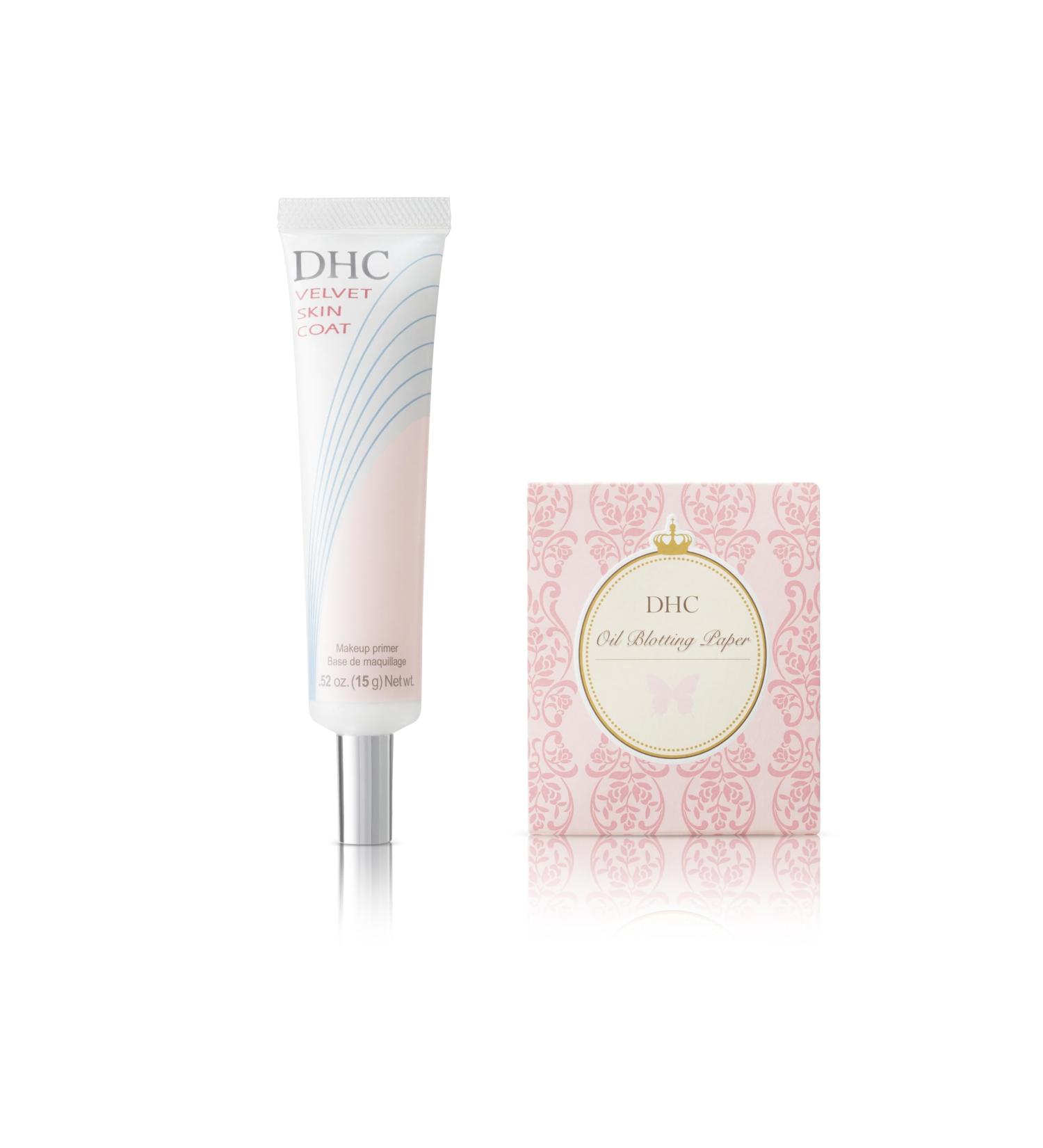 DHC Velvet Skin Coat 0.52 oz (15 g) Net wt. and Blotting Paper 100 Sheets - Buy Online on GoSupps.com