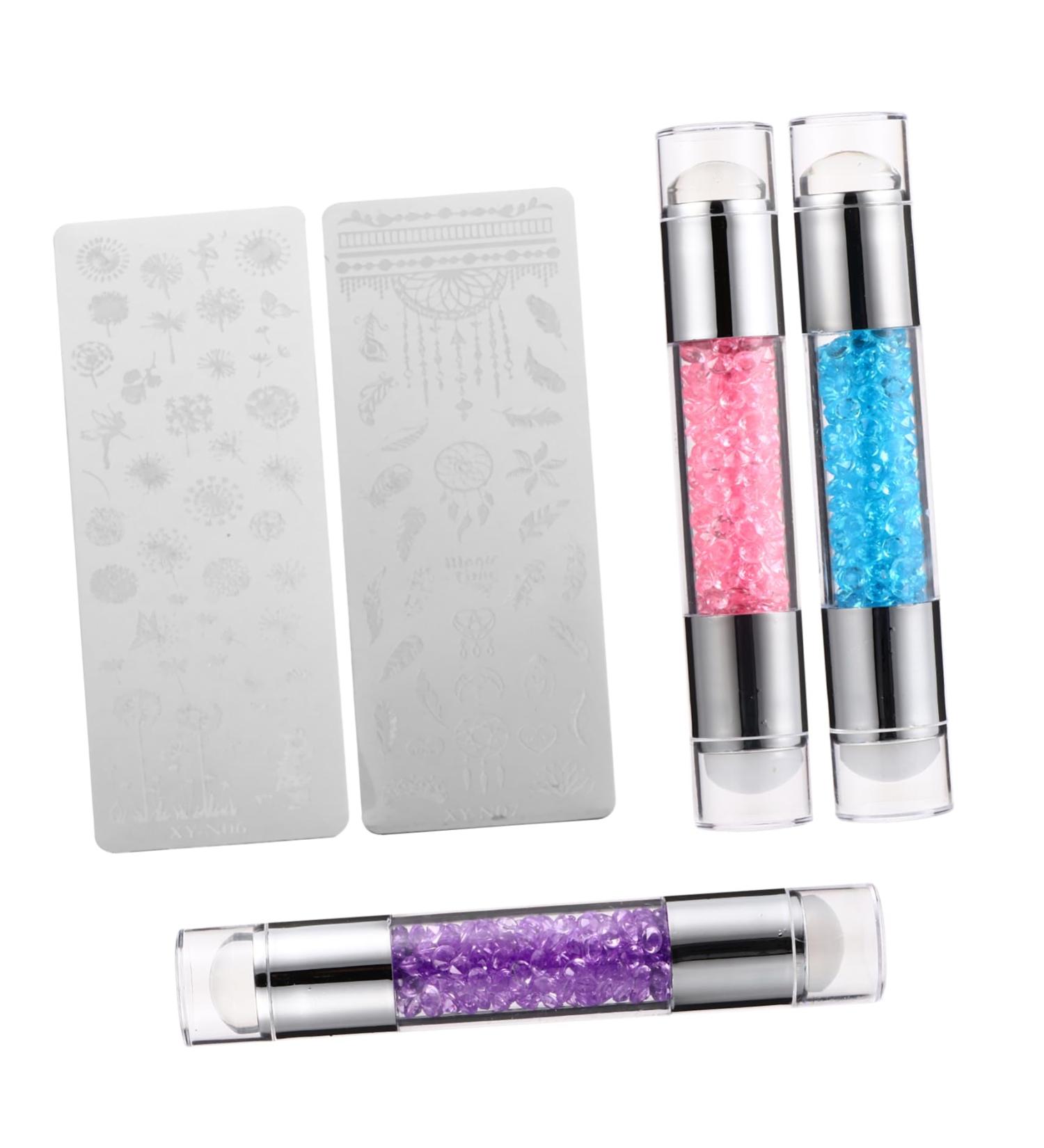minkissy 6 Sets Double-headed Silicone Stamp Acrylic Nail Stamper Nail Stamp Tool Kit Nail Art Stencil Nail Art Stickers Nail Decals Stickers Nail Art Stamper Nail Stickers Manicure 12x4cmx2pcs As Shownx2pcs - Buy Online on GoSupps.com