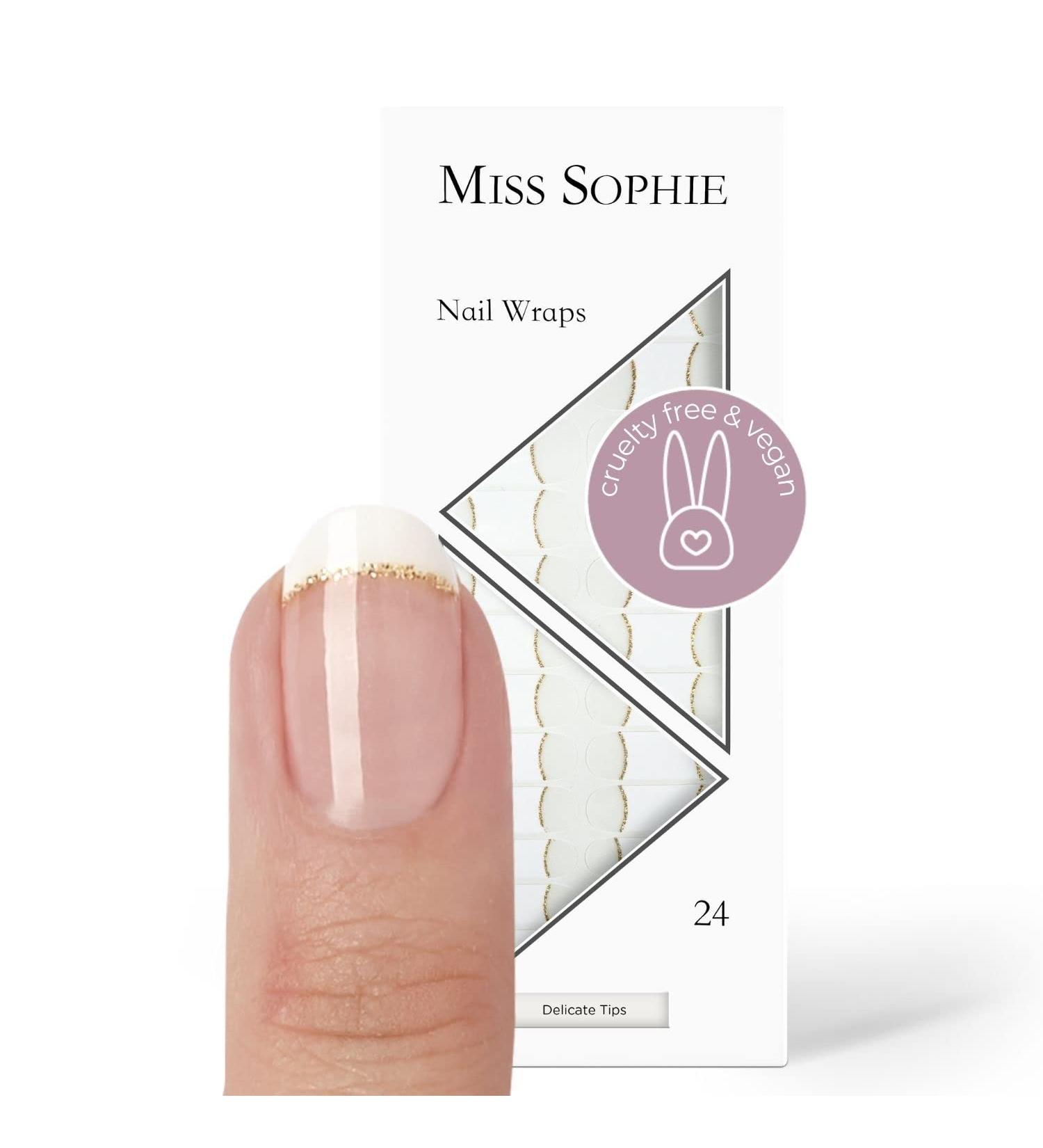 Miss Sophie Nail Wraps - 24 Ultra-Thin-self-Adhesive Long-Lasting Nail Wraps Delicate Tips 24 - Buy Online on GoSupps.com