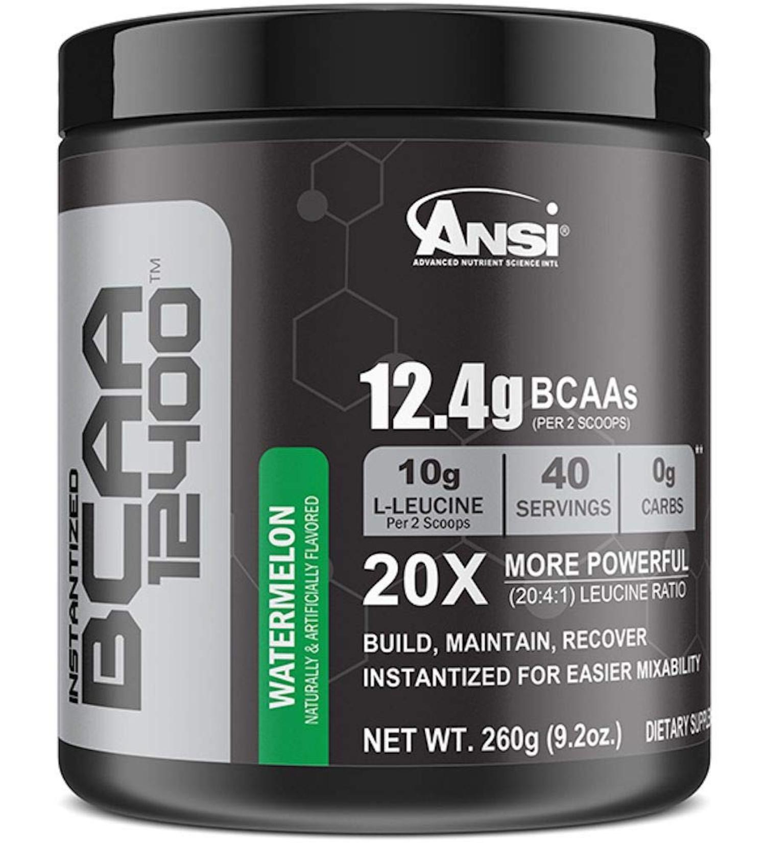 Buy BCAA 12400 Watermelon - Premium Amino Acids for Muscle Recovery - Fast International Shipping - Buy Online on GoSupps.com