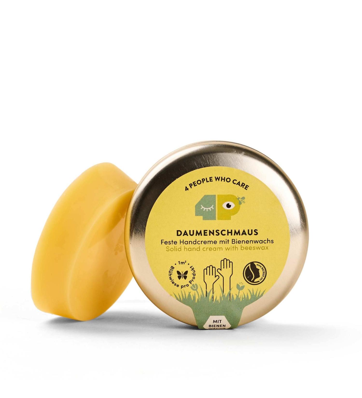 Buy 4PEOPLEWHOCARE Organic Hand Cream - Best Solid Cream for Dry Cracked Hands Aloe Vera & Beeswax 30g Can - Natural Cosmetics - Ships Internationally - Buy Online on GoSupps.com