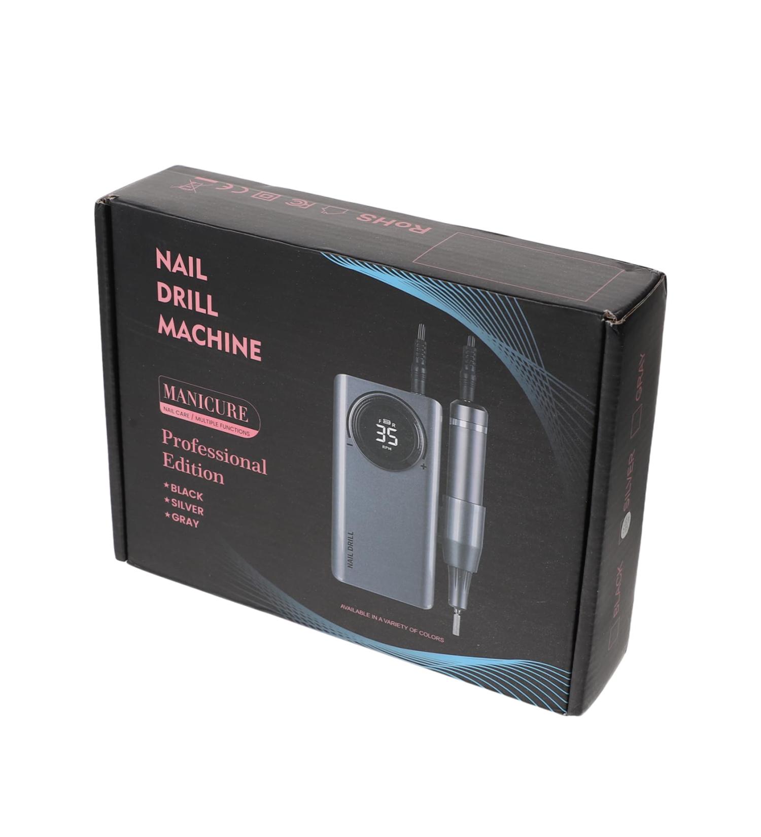 Housoutil Nail Polisher Miss Aluminum Alloy Nail Set Manicure 14X7X2.5CM Black - Buy Online on GoSupps.com