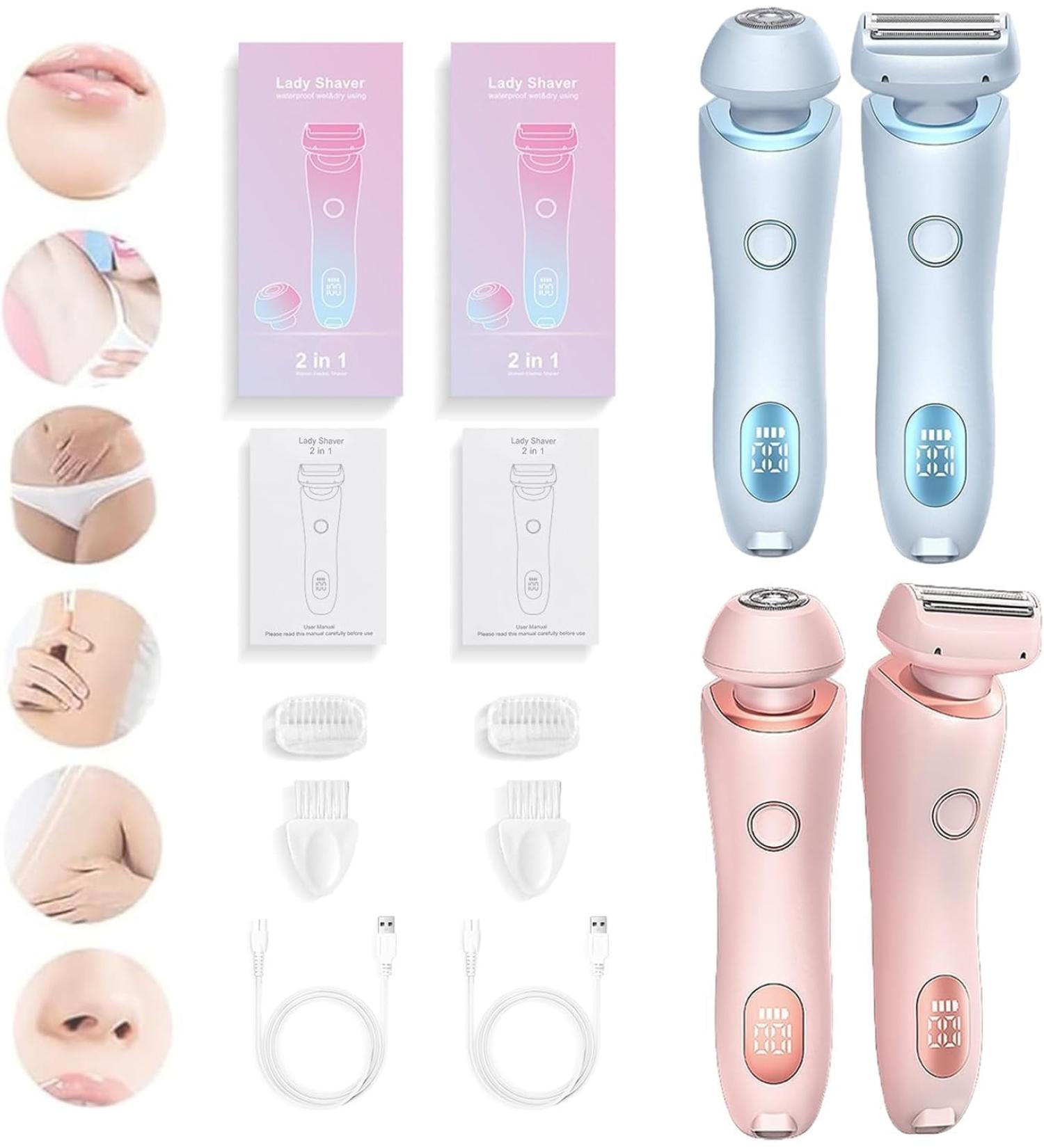 Dusk Razor Dusk Electric Razor For Women Silk Glide Pro Shaver Dusk The Glide Pro 3.0 Shaver Livora-Livora Electric Razor 2 In 1 Waterproof Electric Razor for Women Wet&Dry (2PCS) - Buy Online on GoSupps.com