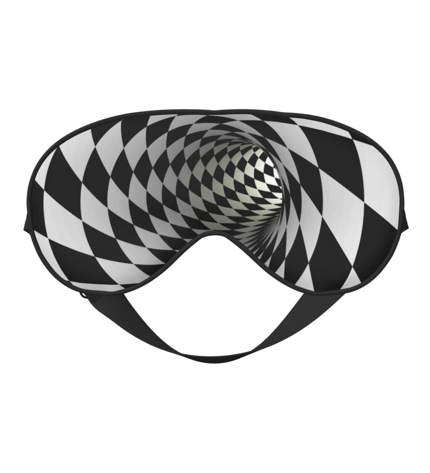 3D Vortex Illusion Sleep Eye Mask - Soft Eyeshade for Travel & Night Sleep | Elastic Strap Blindfold - Buy Online on GoSupps.com