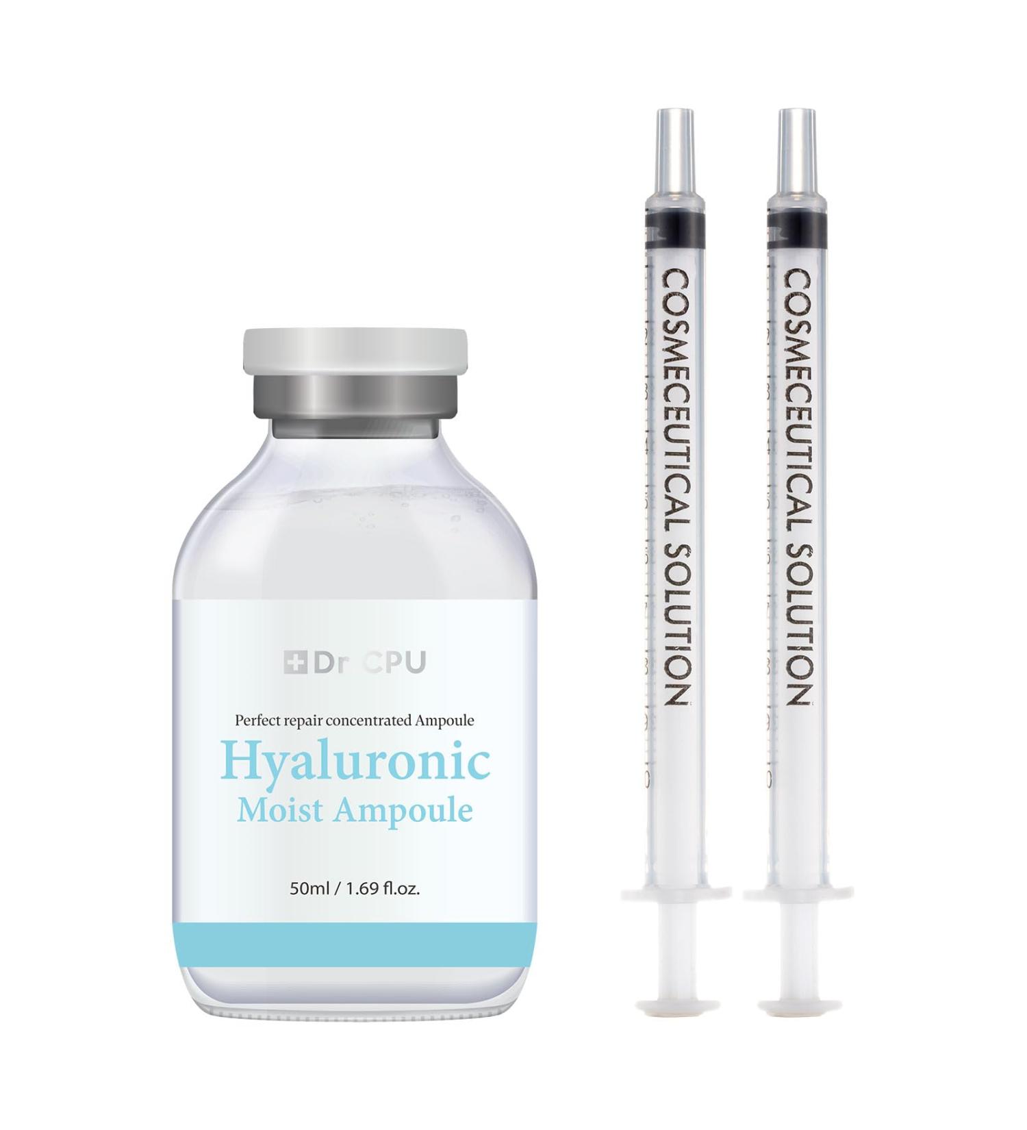 Hyaluronic Moisturizer Ampoule for Dry Skin - Hydrating Serum for Face & Neck | Korean Beauty Skincare 1.69oz - Buy Online on GoSupps.com